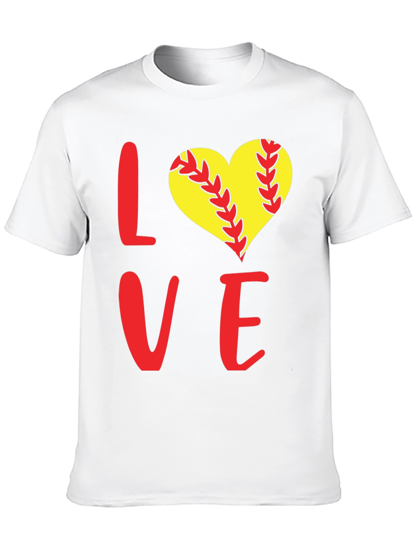 Black Softball Love T-Shirt view 10