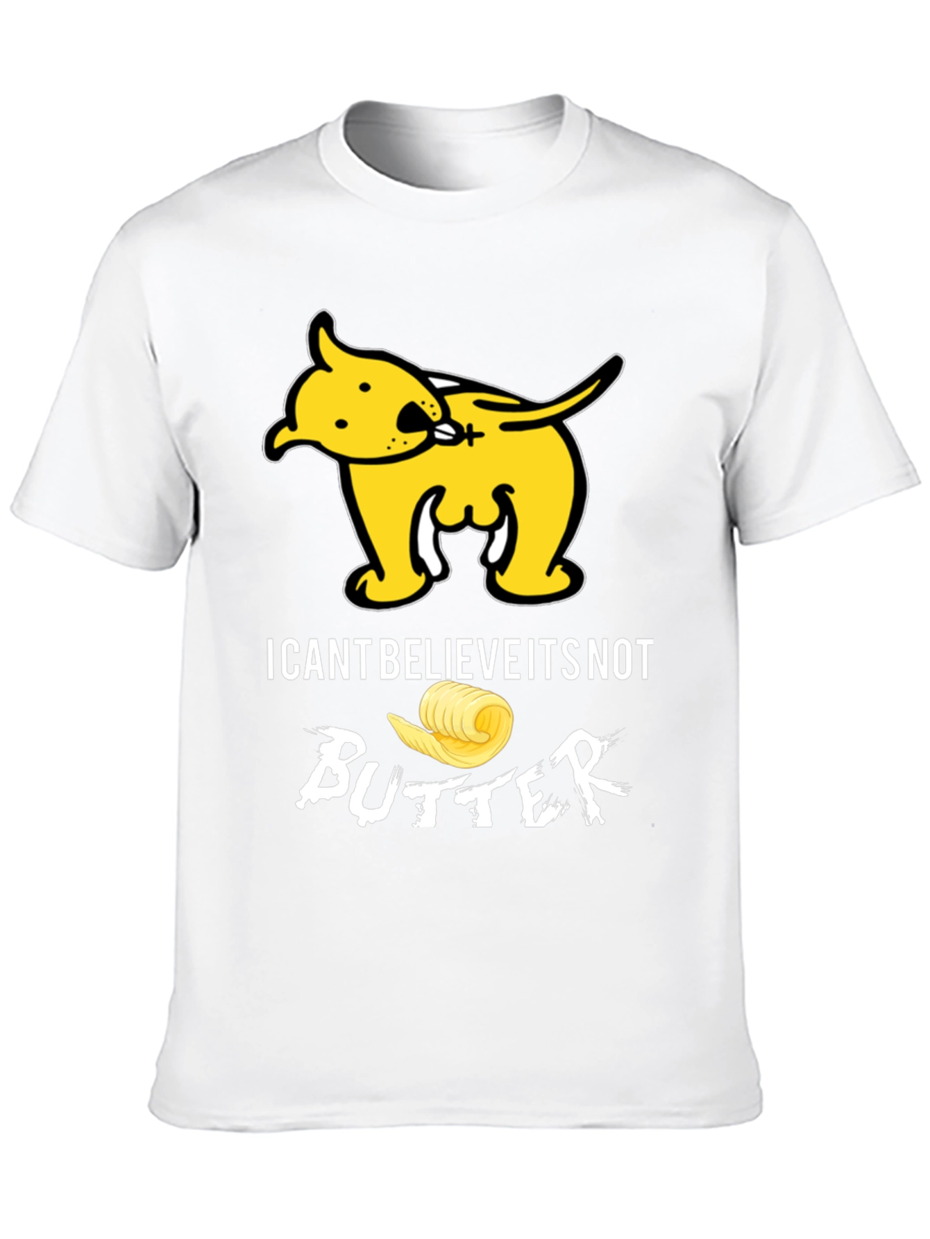 Black I Can't Believe It's Not Butter T-Shirt Funny Dog Tee view 10