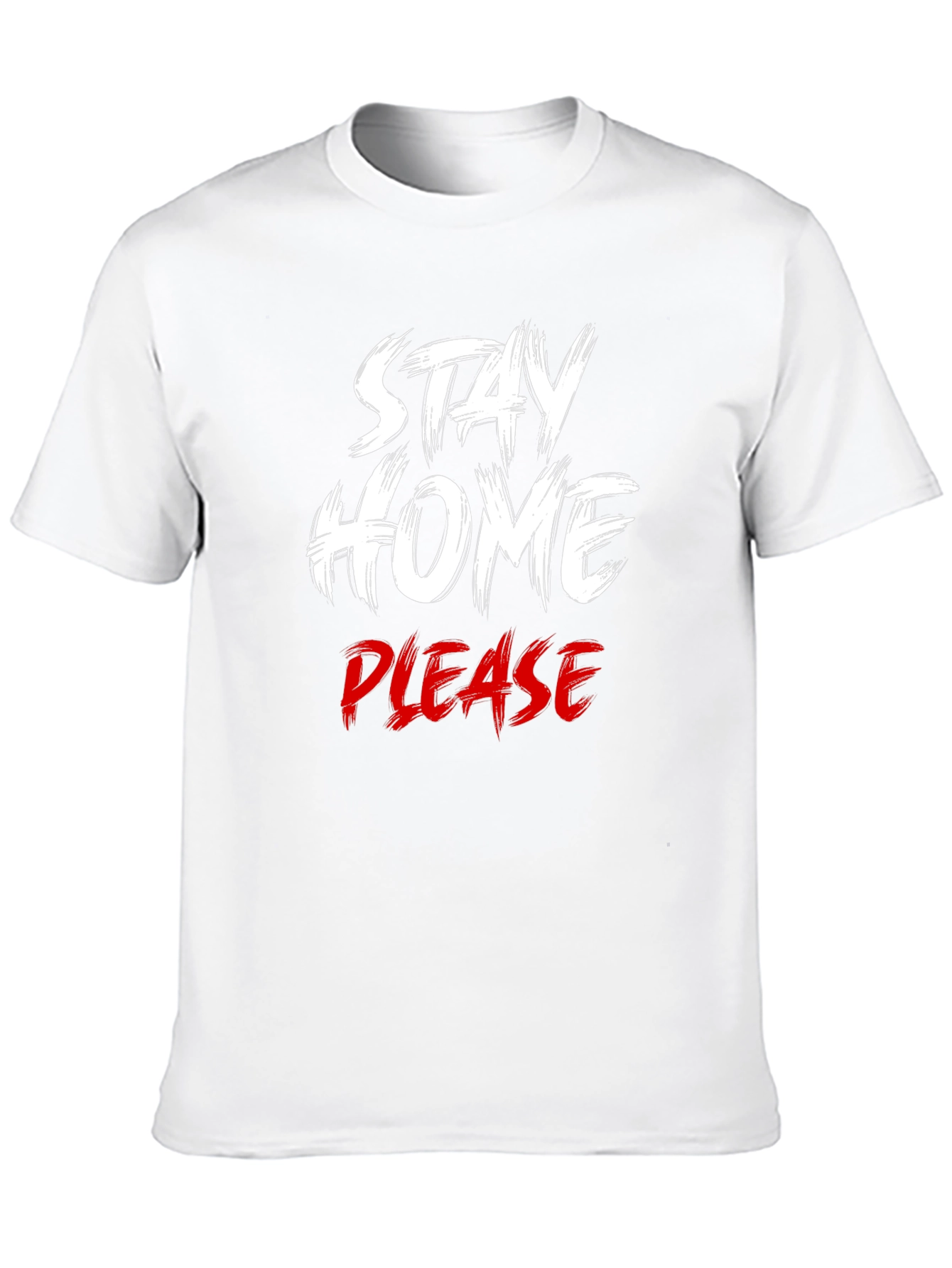 Black Stay Home Please T-Shirt - Comfort & Style view 10