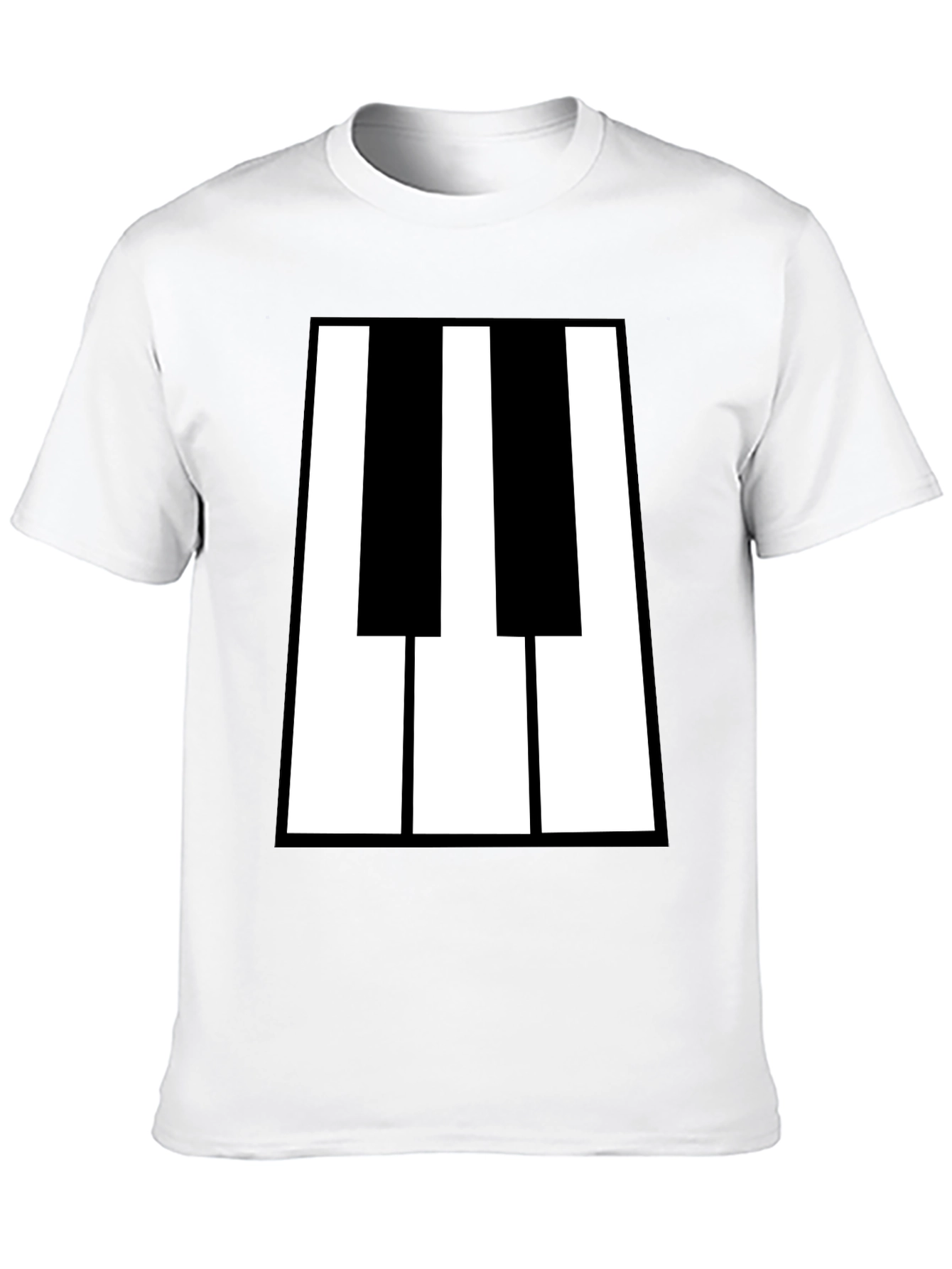 Black Piano Keys Graphic Tee - Black T-Shirt view 10