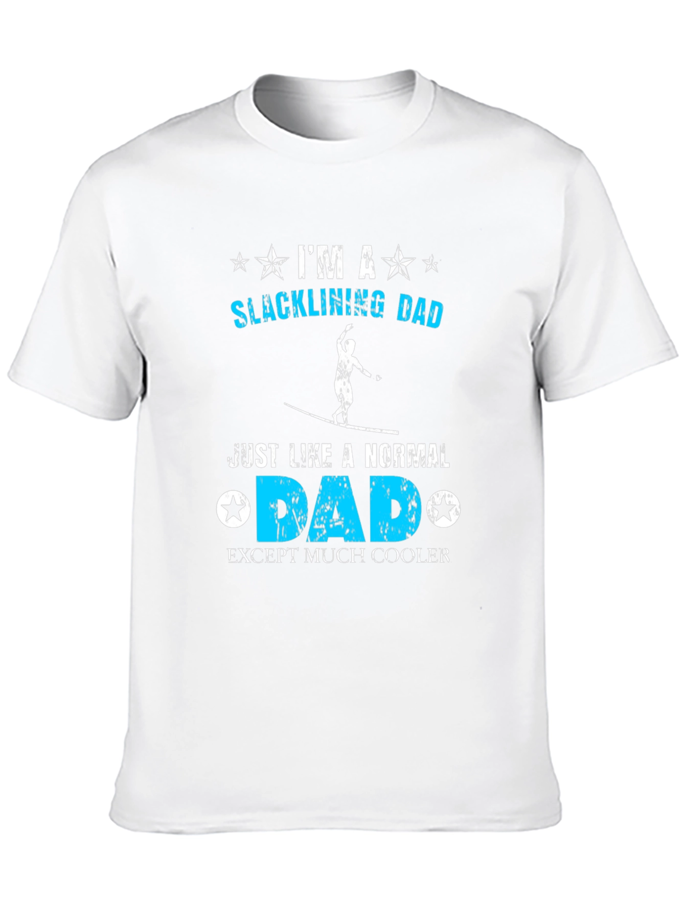 Black Slacklining Dad T-Shirt - Cool Father's Day Gift view 10