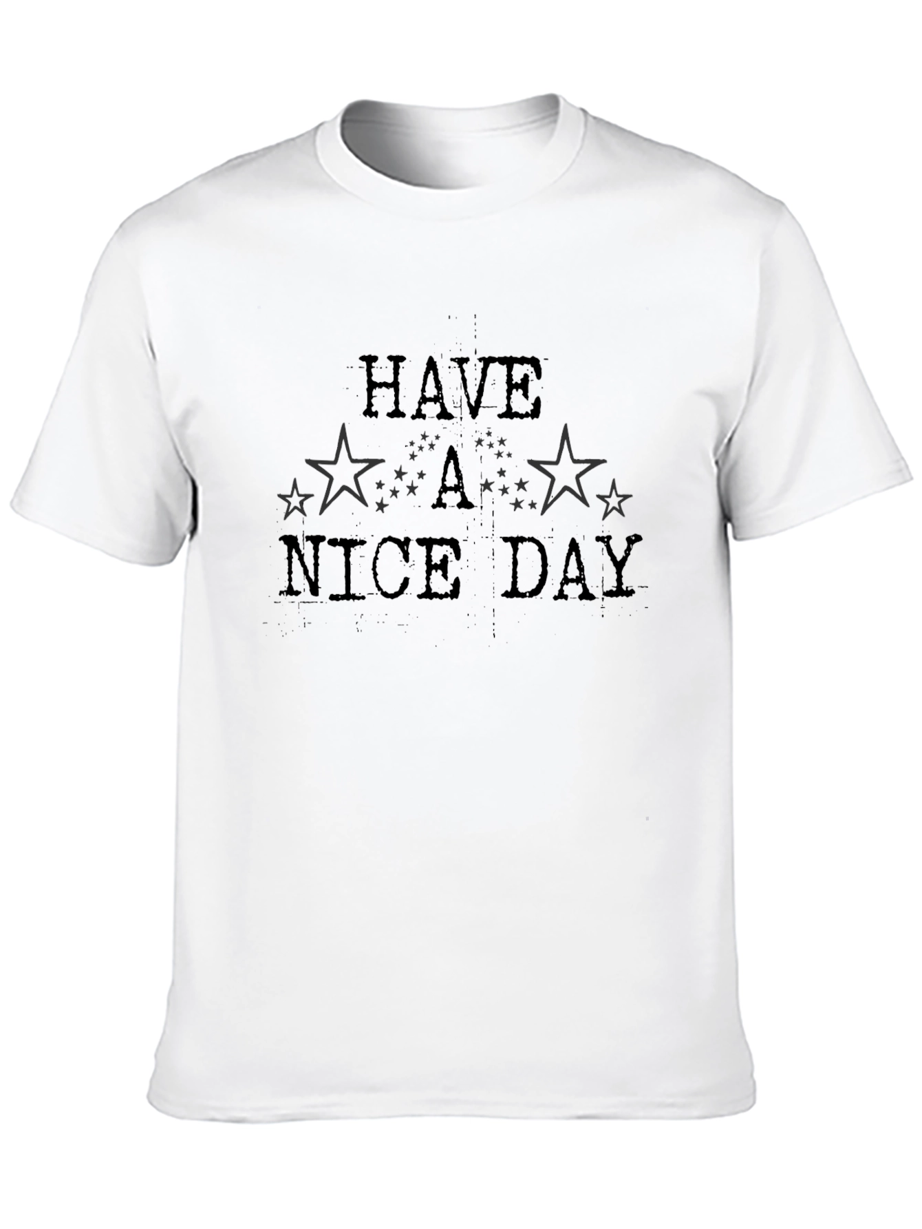 Black Have a Nice Day Star Graphic Tee view 10