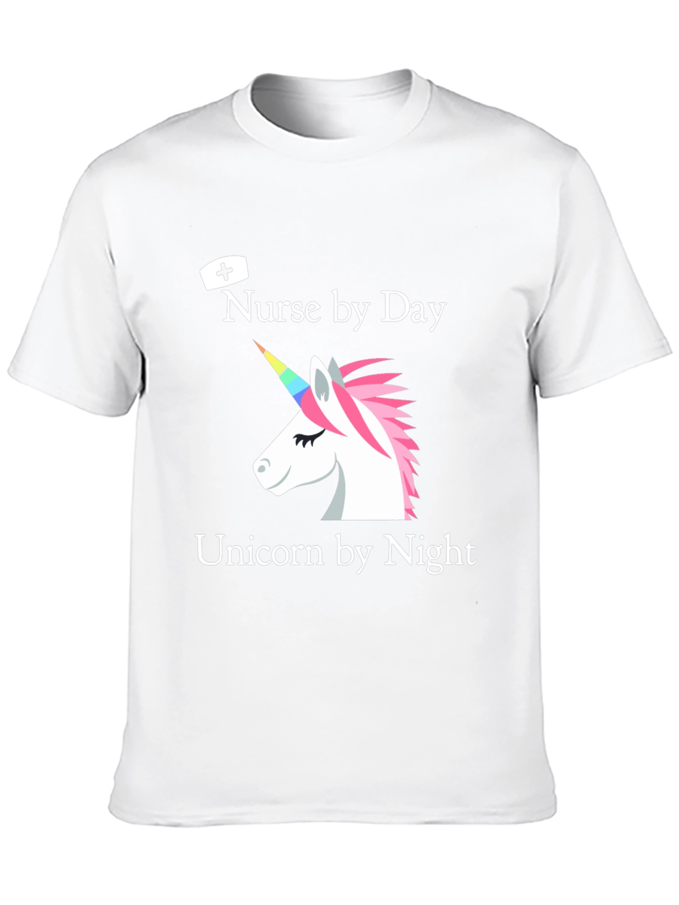 Black Nurse by Day Unicorn by Night T-Shirt view 10