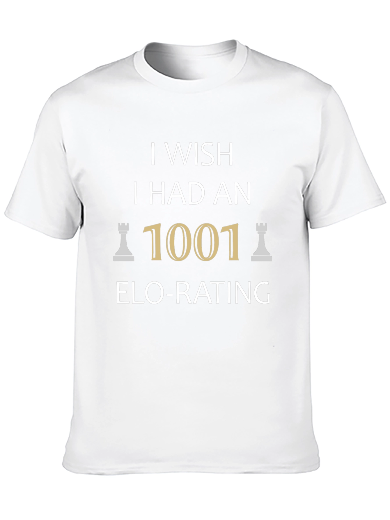 Black Chess ELO Rating Wish T-Shirt view 10