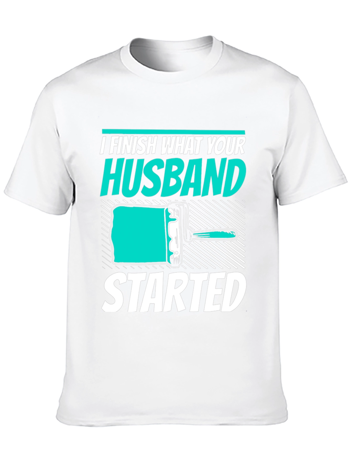 Black I Finish What Your Husband Started Funny T-Shirt view 10