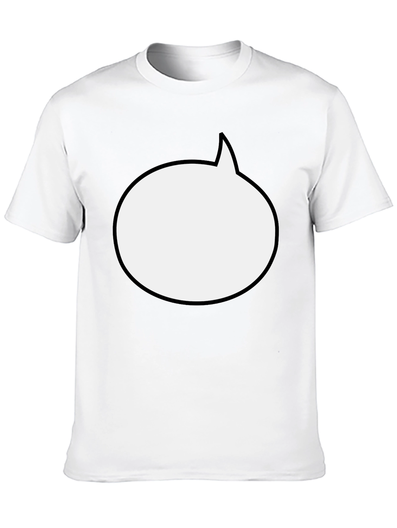 Black Comic Bubble Black T-Shirt view 10