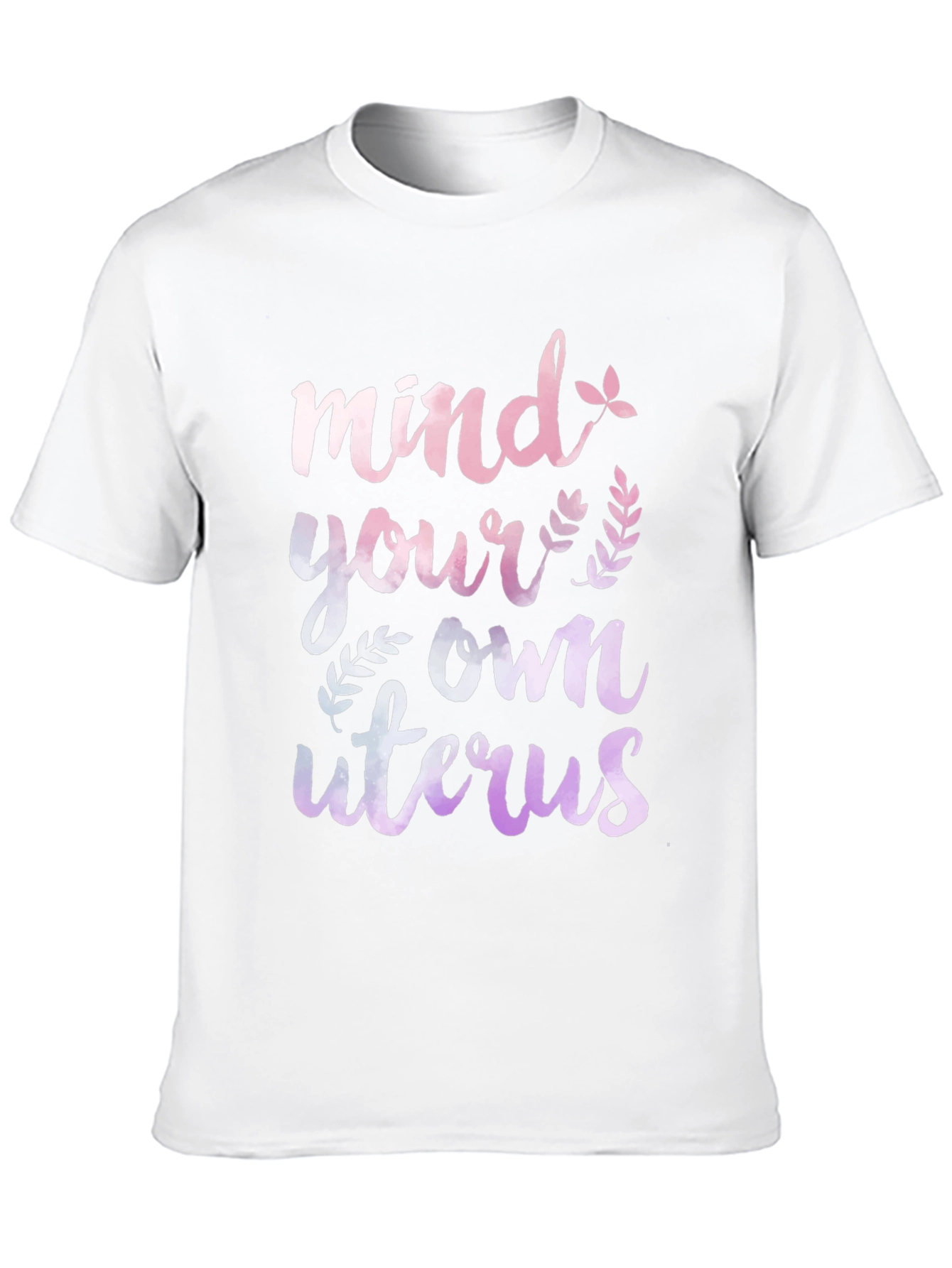 Black Mind Your Own Uterus Graphic Tee view 10