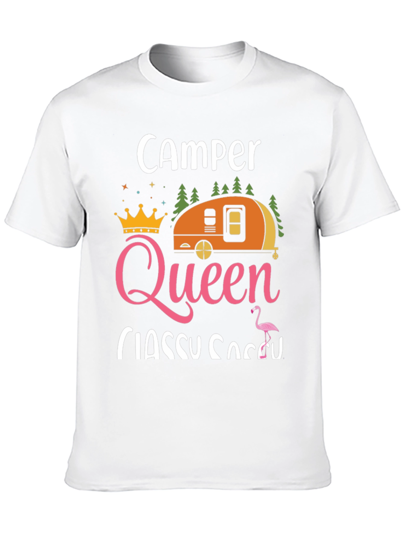 Black Camper Queen Classy Sassy Graphic T-Shirt view 10