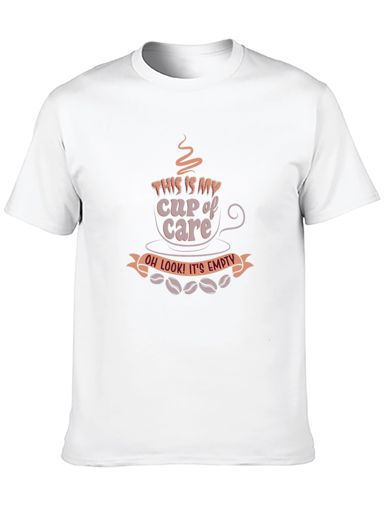 Black Cup of Care T-Shirt - Sarcastic Coffee Lover Tee view 10