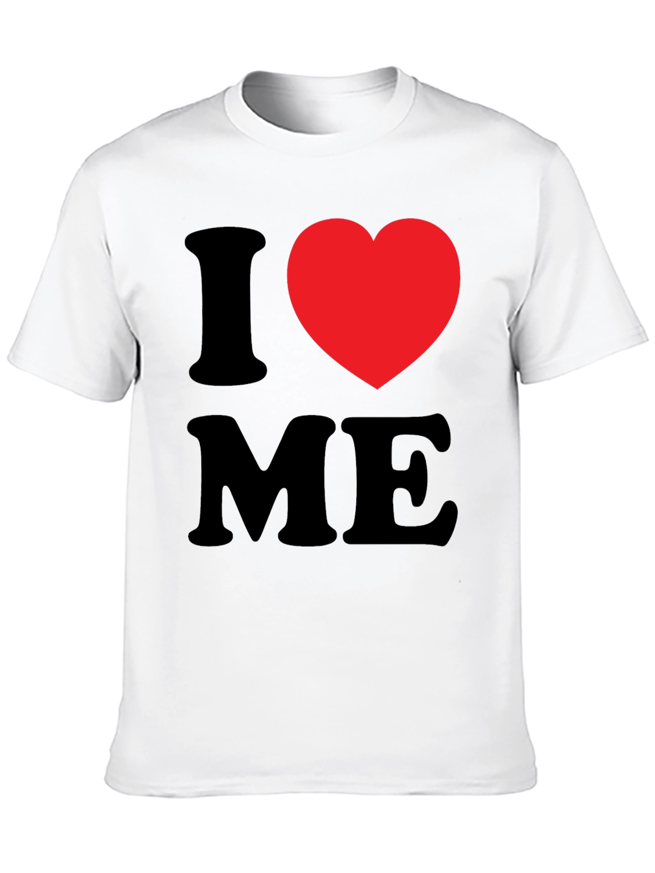 Black I Heart Me T-Shirt - Black Graphic Tee view 10