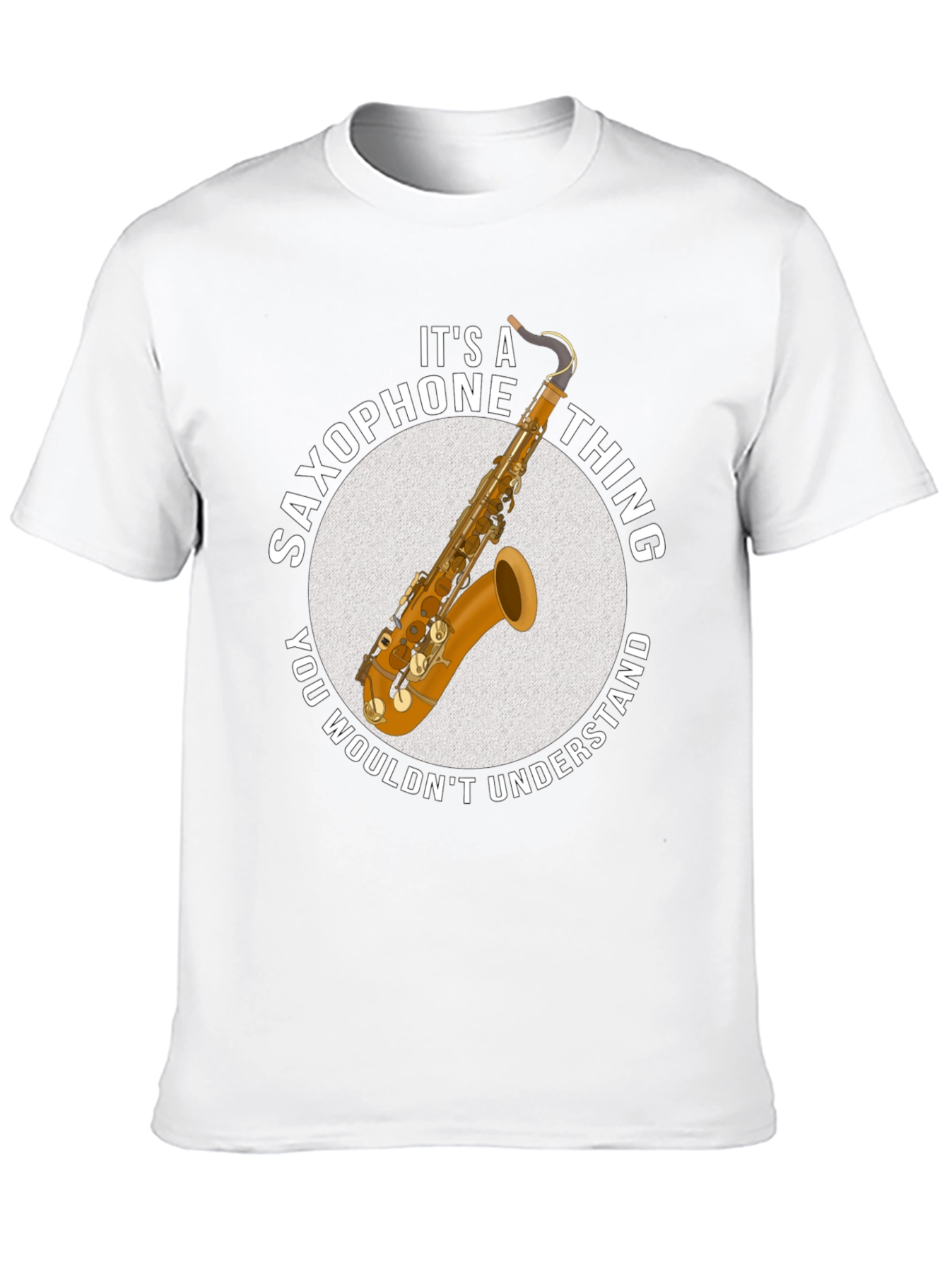 Black Saxophone Thing Graphic T-Shirt view 10