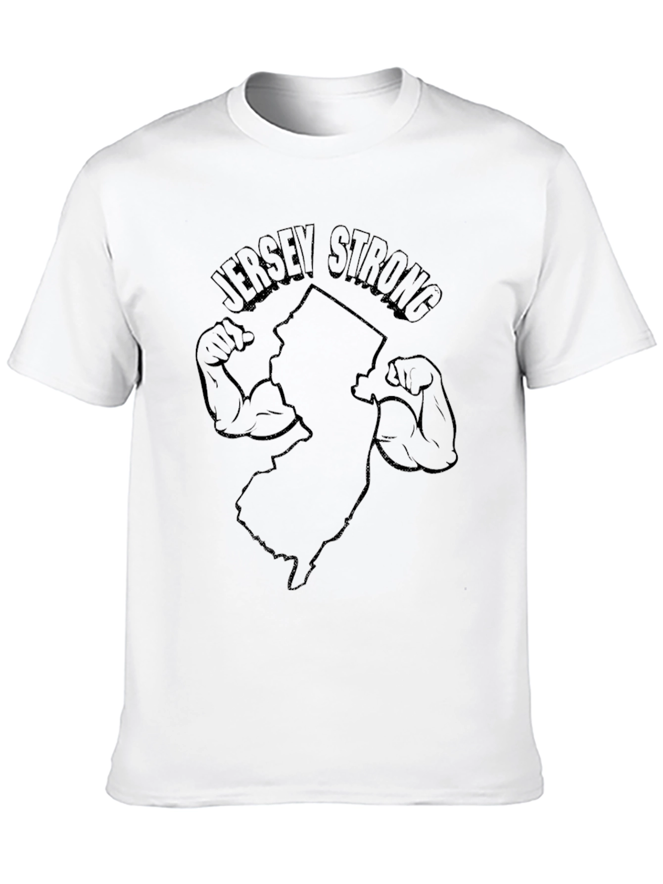 Black Jersey Strong Graphic T-Shirt view 10