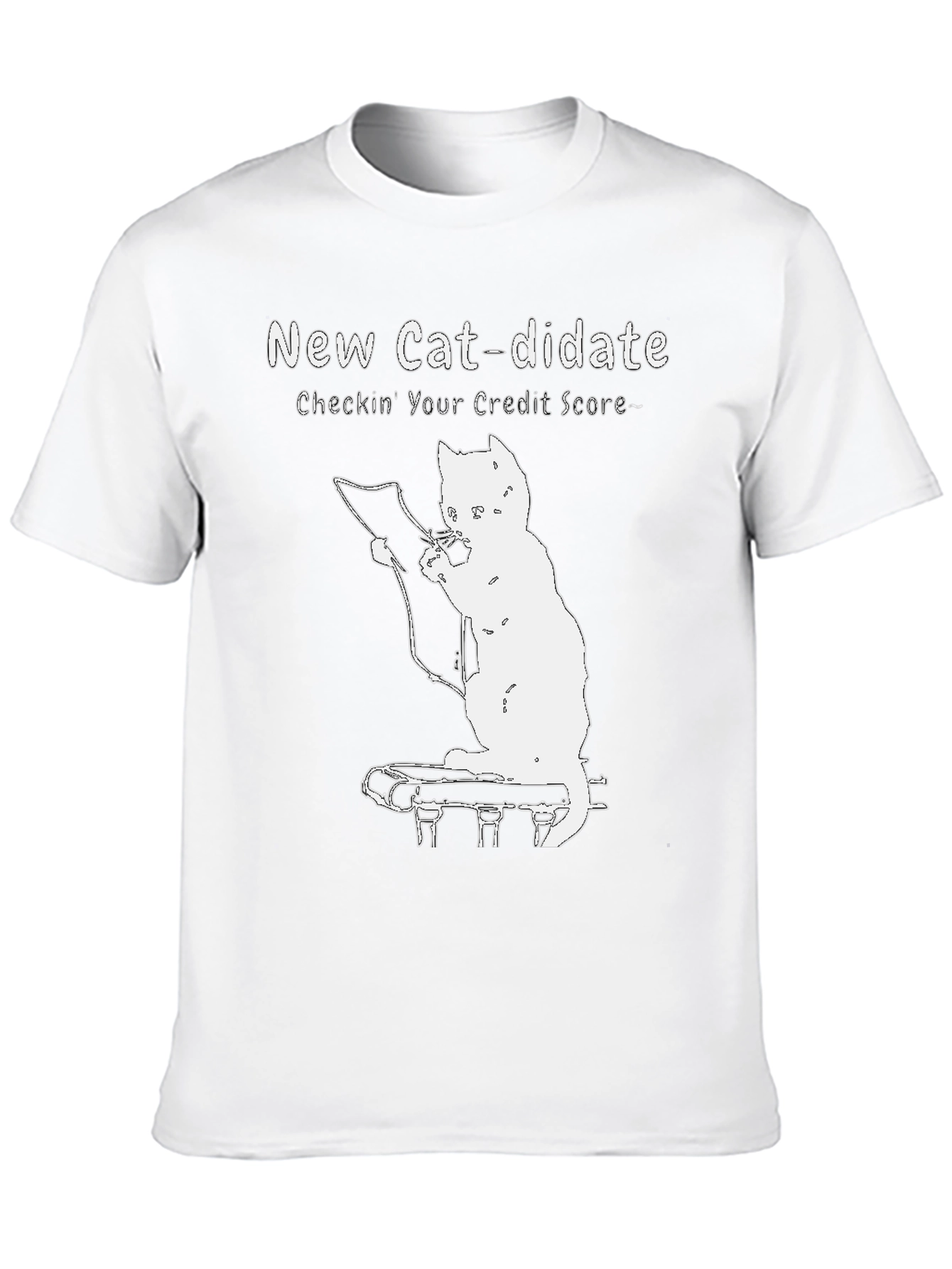 Black New Cat-didate Credit Score Tee view 10