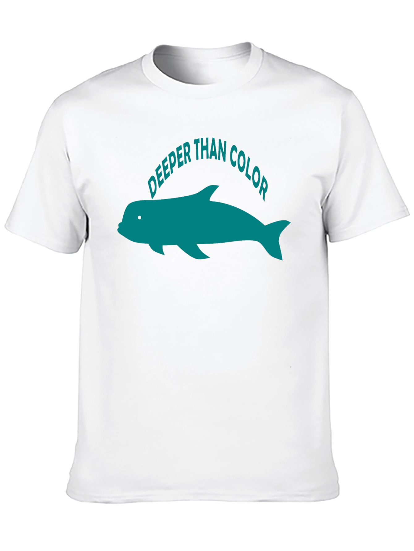 Black Deeper Than Color Dolphin Graphic T-Shirt view 10