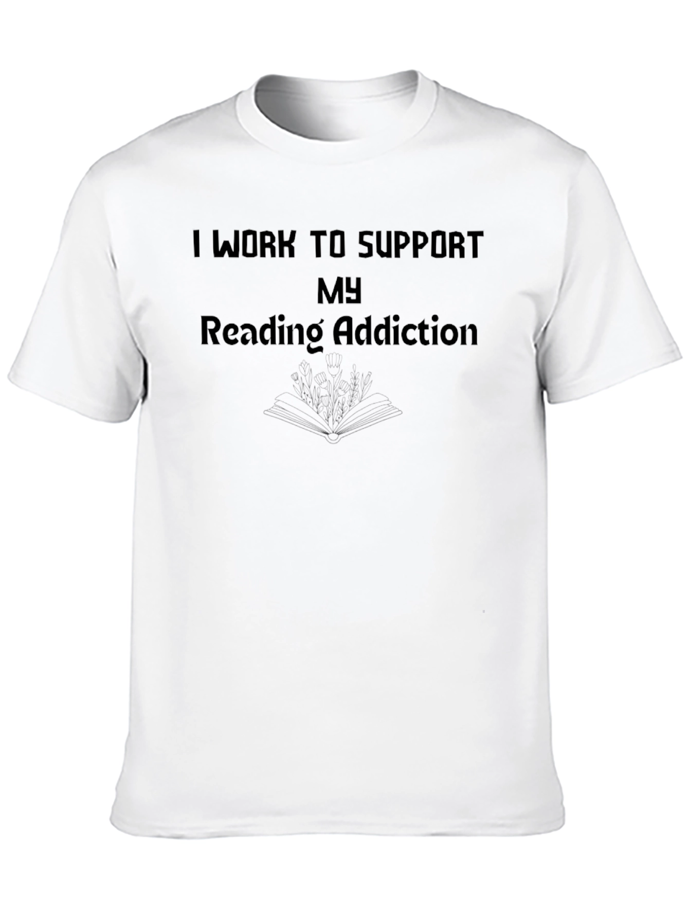 Black Reading Addiction T-Shirt view 10