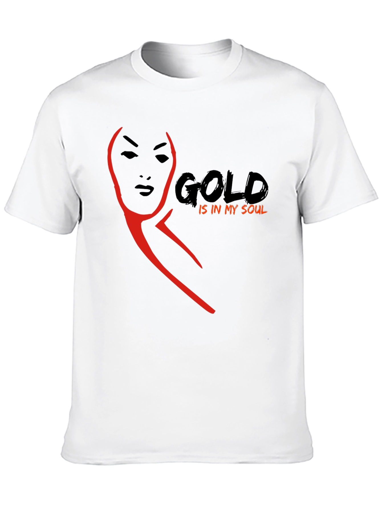Black Gold Soul Graphic Tee - Stylish Black T-Shirt view 10