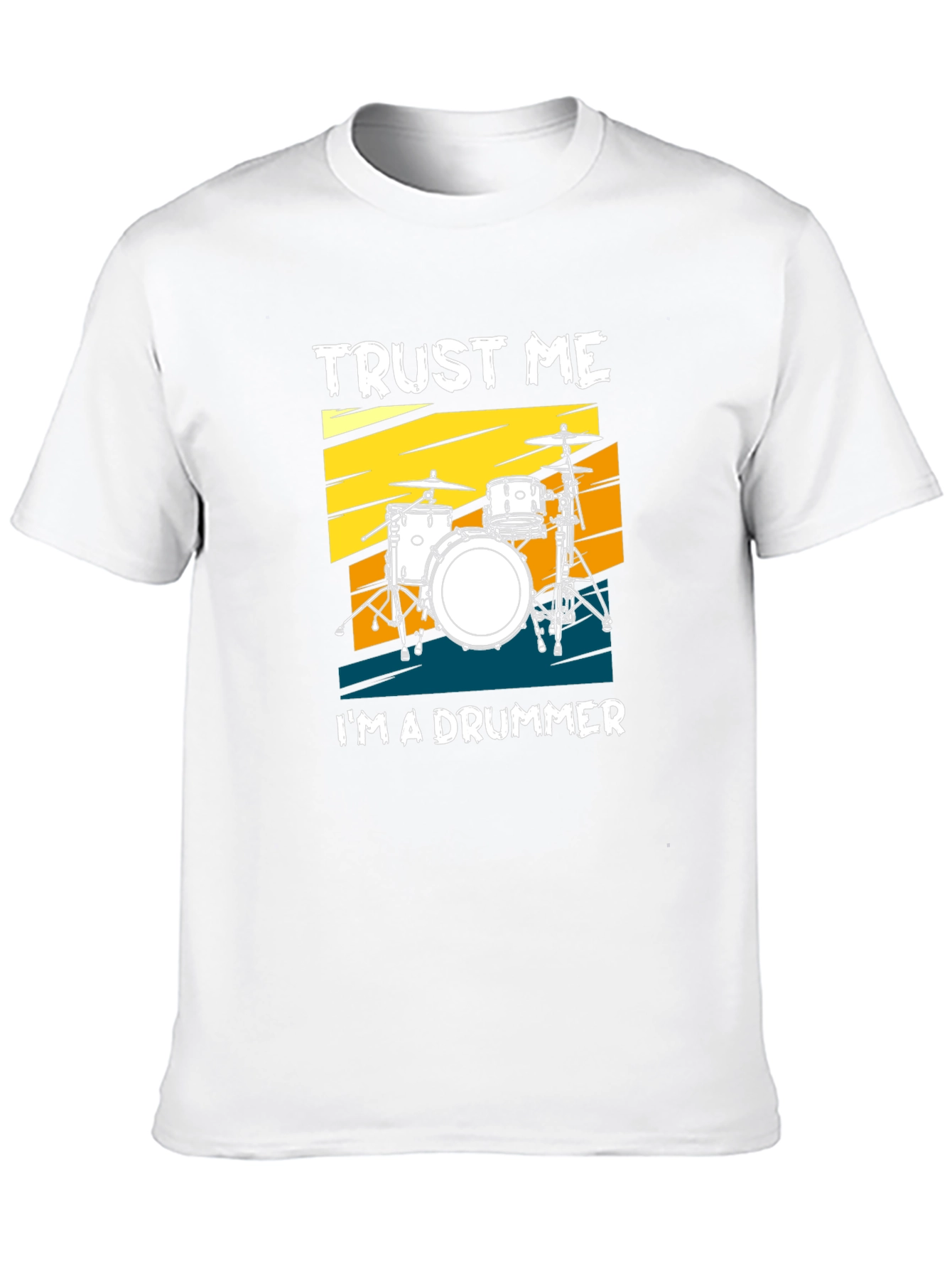 Black Trust Me I'm A Drummer T-Shirt view 10