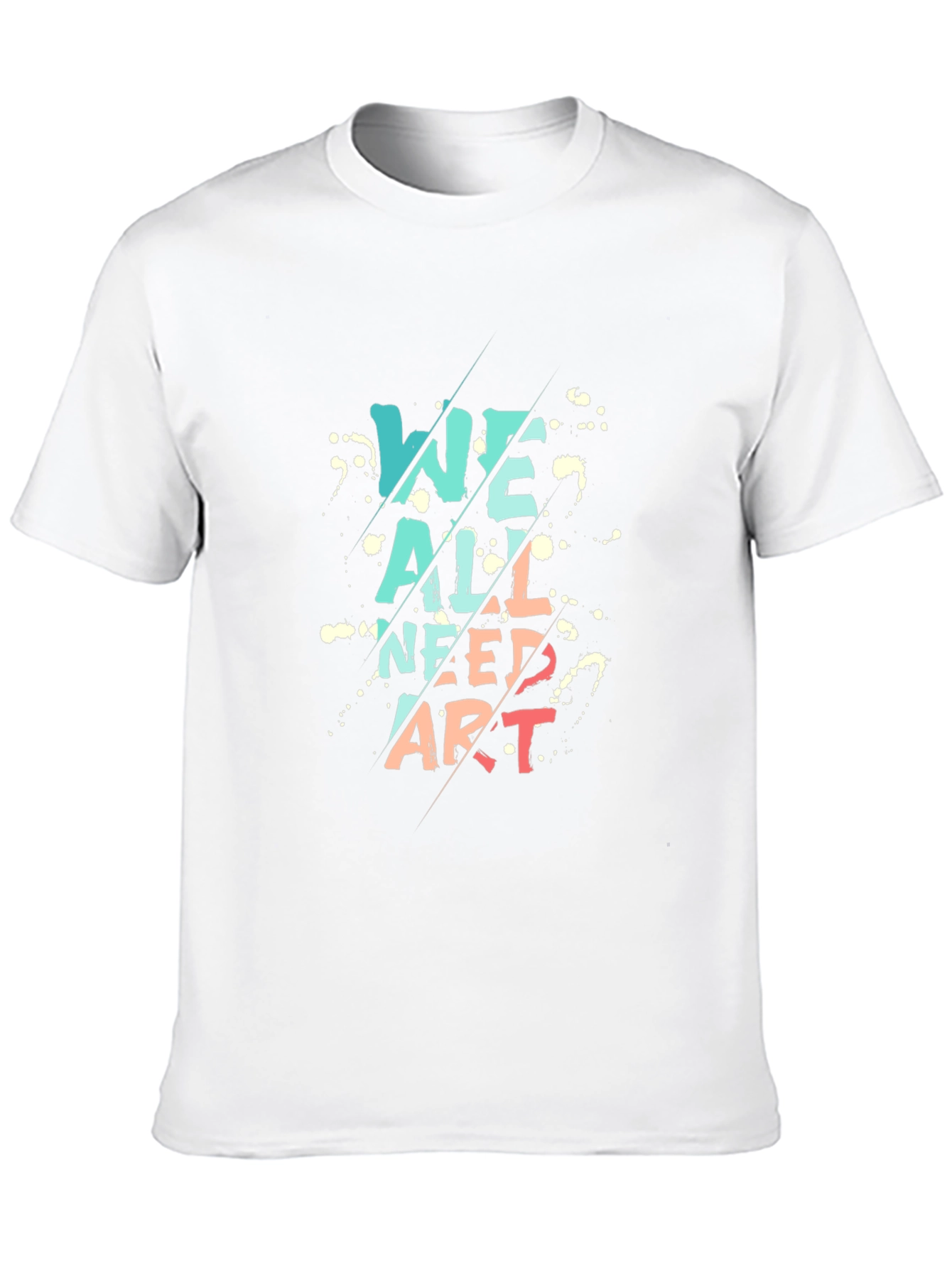 Black We All Need Art Black Graphic Tee view 10