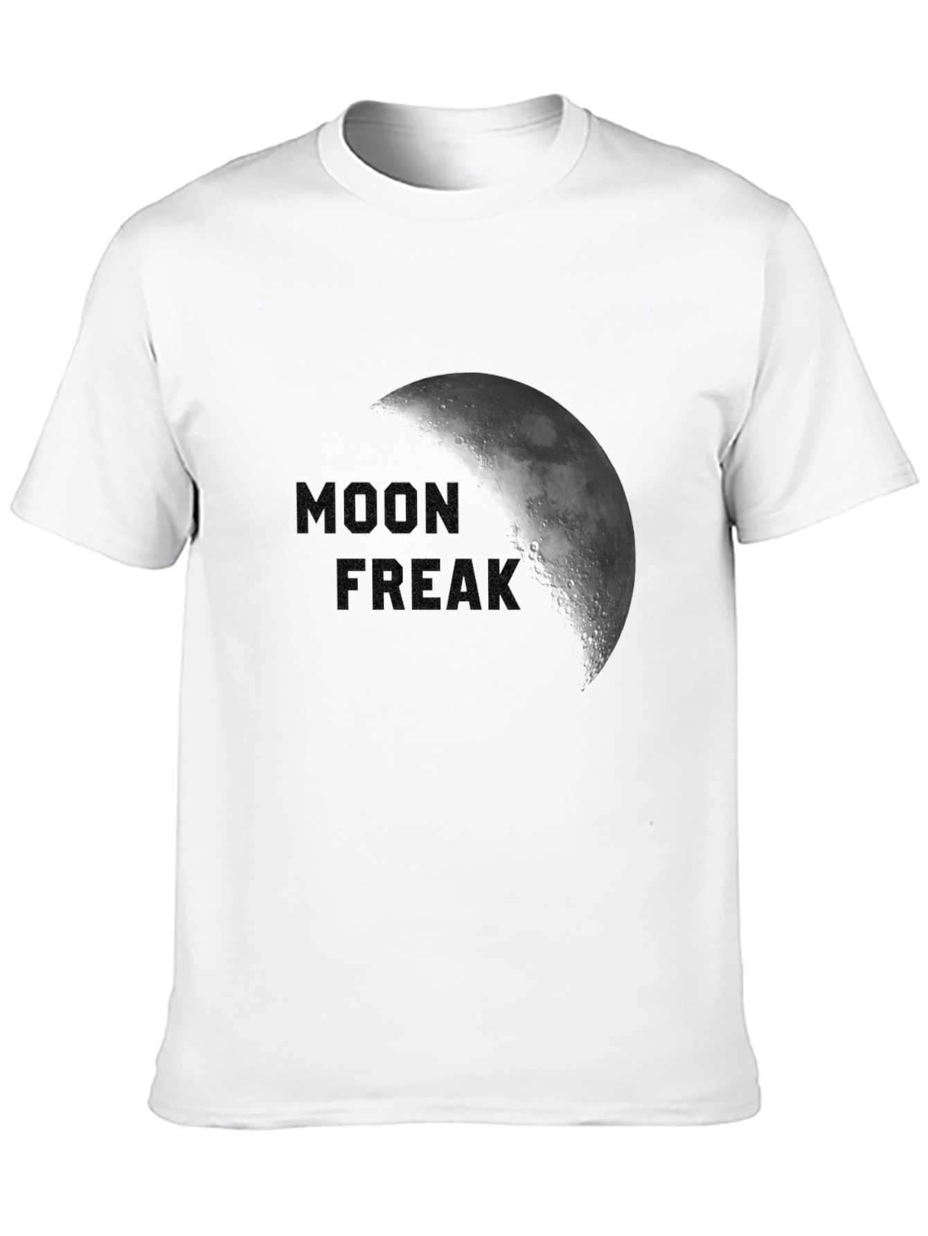 Black Moon Freak Graphic T-Shirt - Black Crew Neck Tee view 10