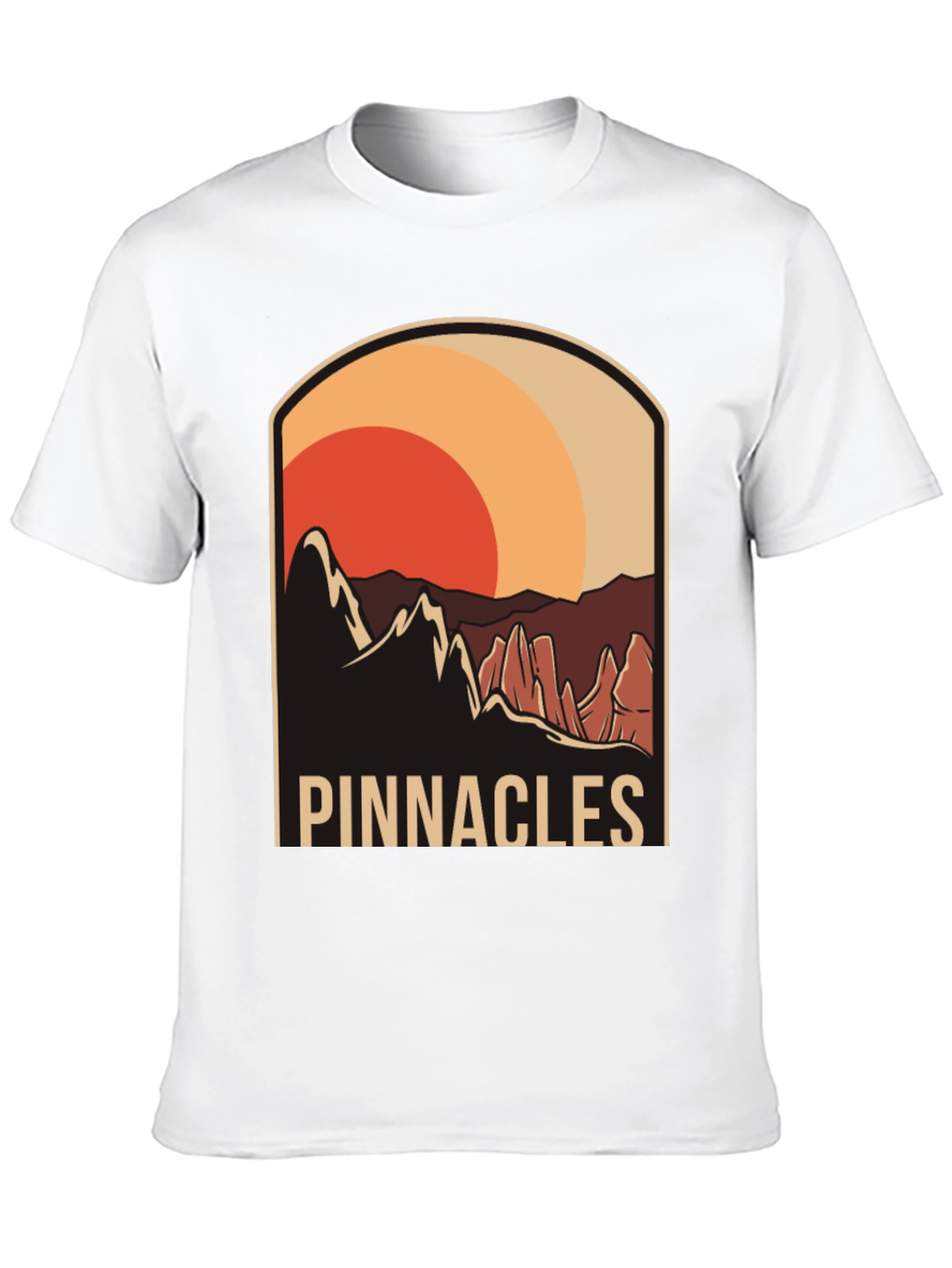Black Pinnacles Graphic Tee - Nature Inspired Design view 10