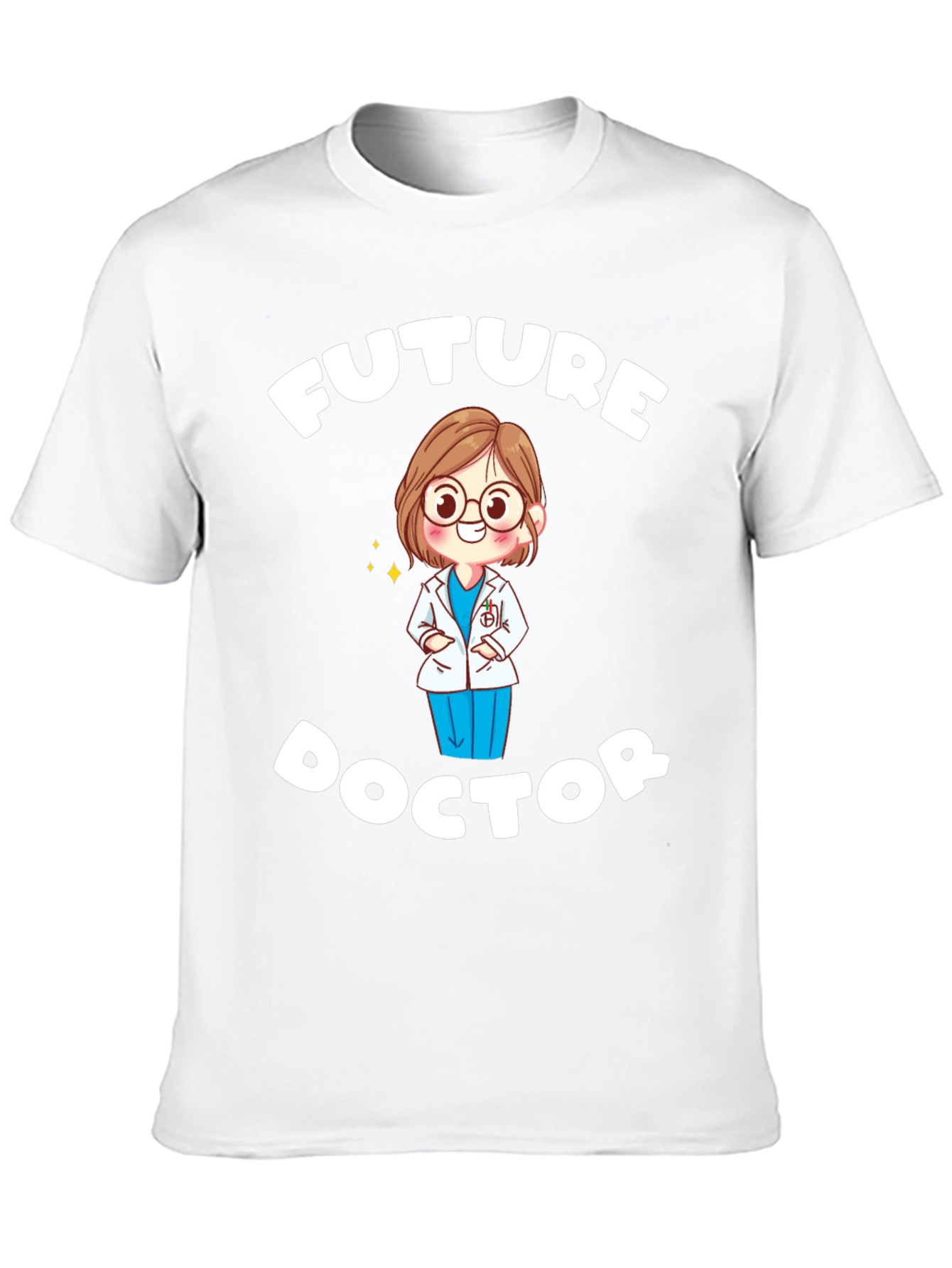 Black Future Doctor T-Shirt - Cute Medical Student Tee view 10