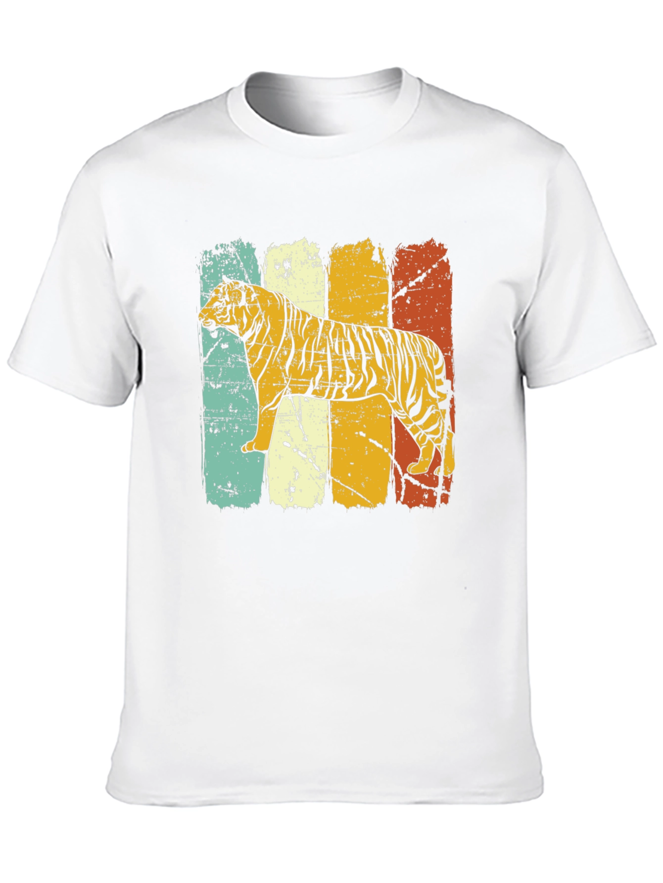 Black Retro Tiger Graphic Tee - Vintage Style view 10