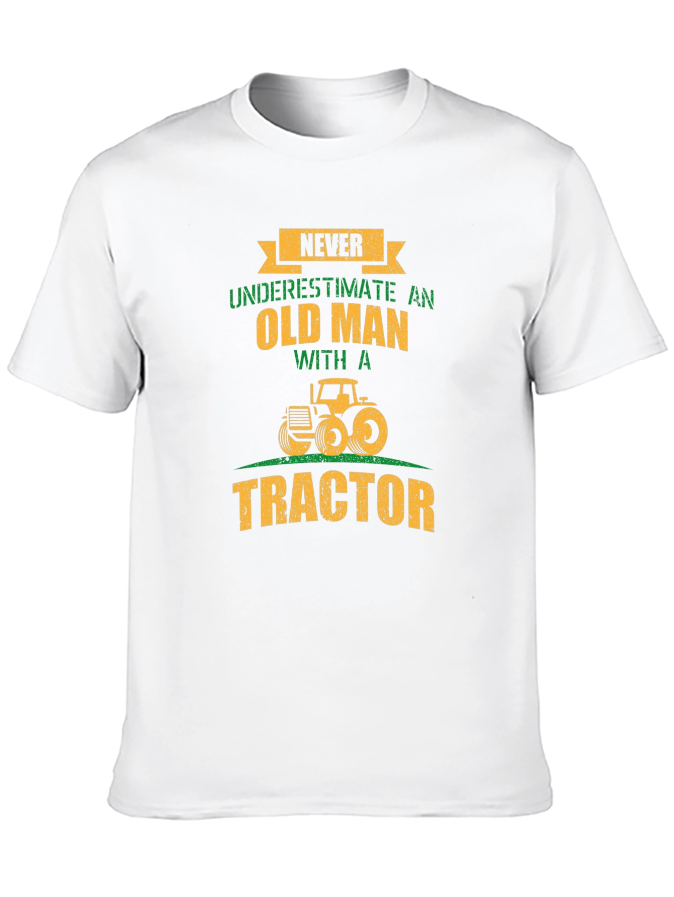 Black Never Underestimate an Old Man with a Tractor T-Shirt view 10