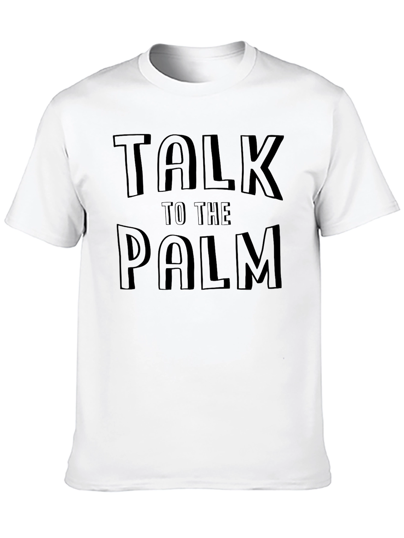 Black Talk to the Palm Graphic Tee view 10