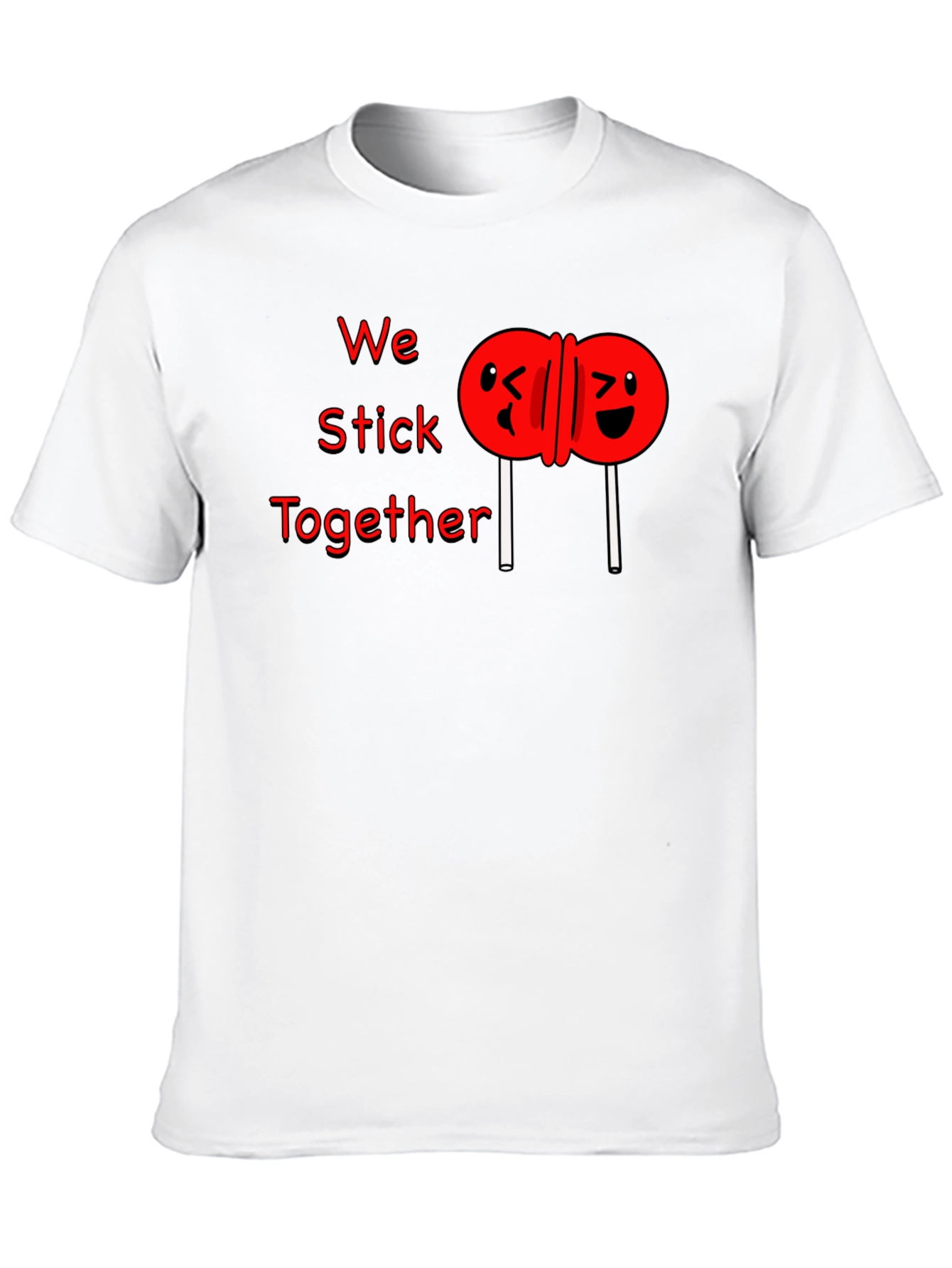 Black We Stick Together Graphic T-Shirt view 10