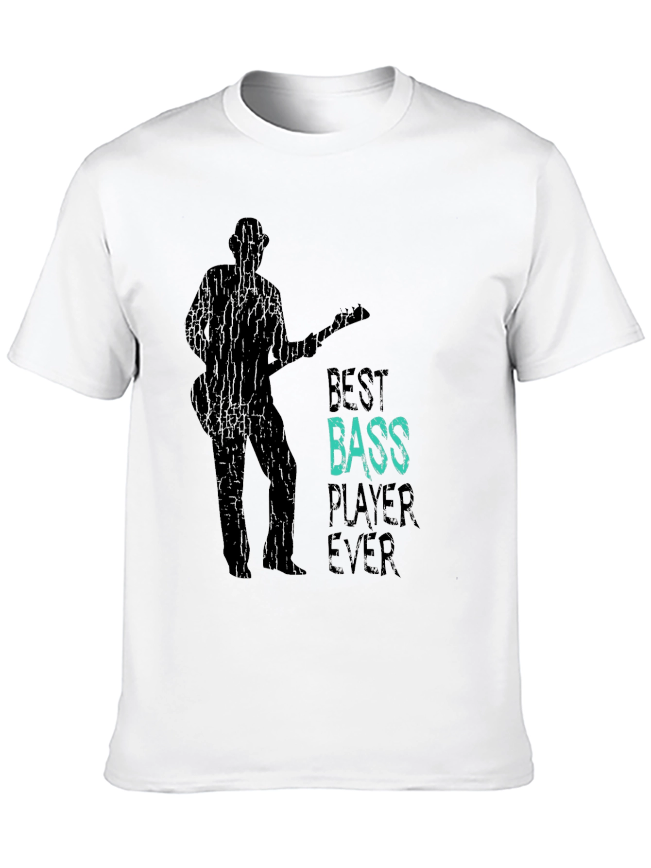 Black Best Bass Player Ever Graphic T-Shirt view 10