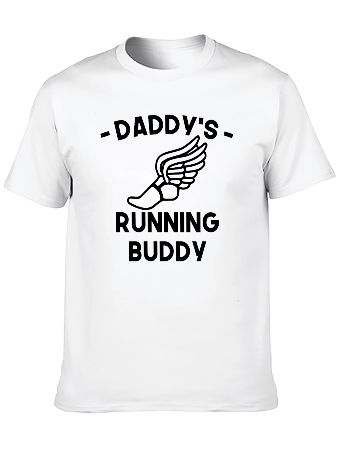 Black Daddy's Running Buddy Black Graphic Tee view 10