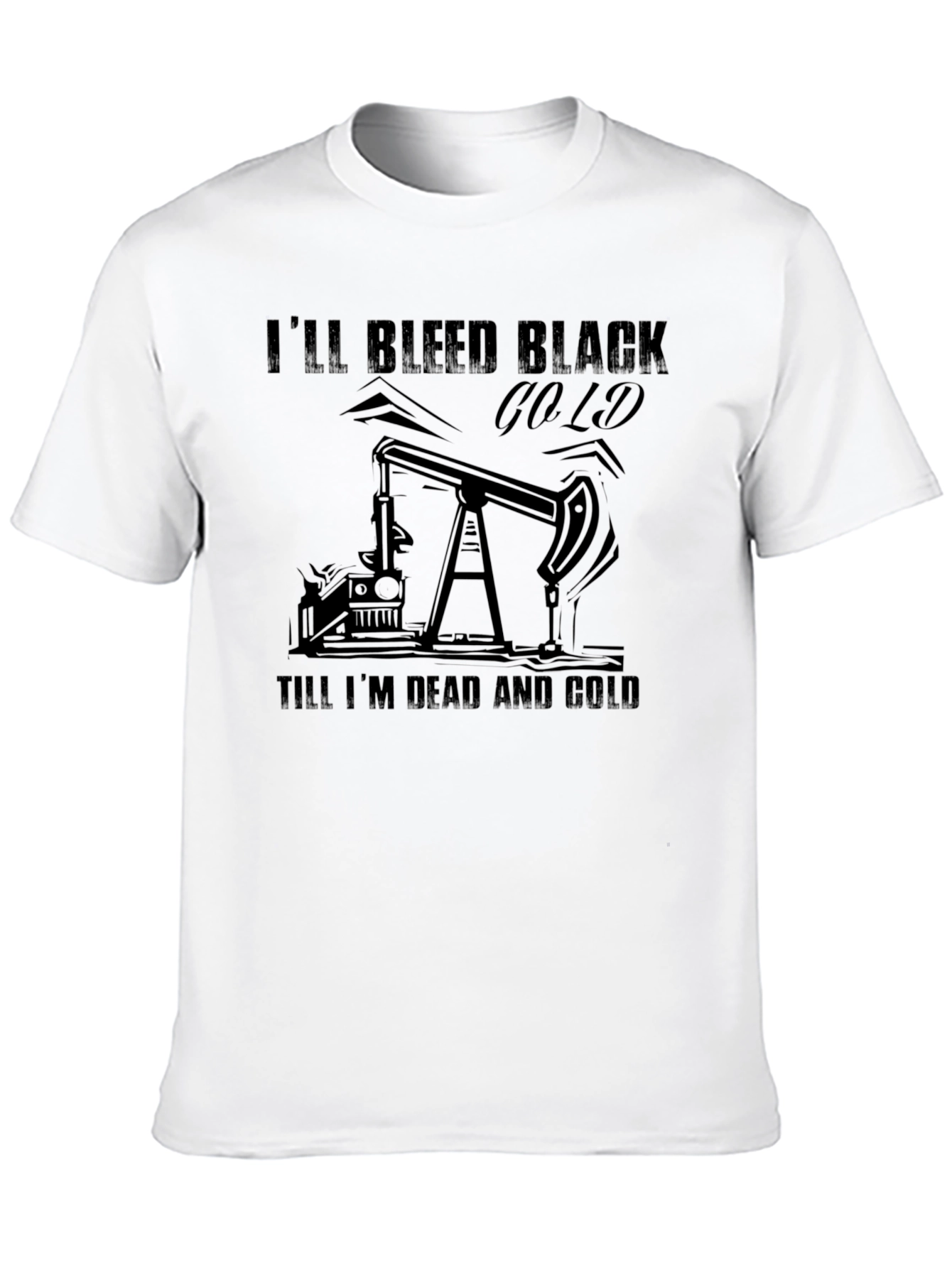 Black Black Gold Bleed Graphic Tee view 10