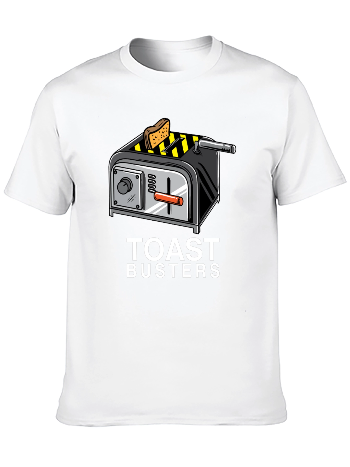 Black Toast Busters Graphic Tee - Funny Breakfast Shirt view 10