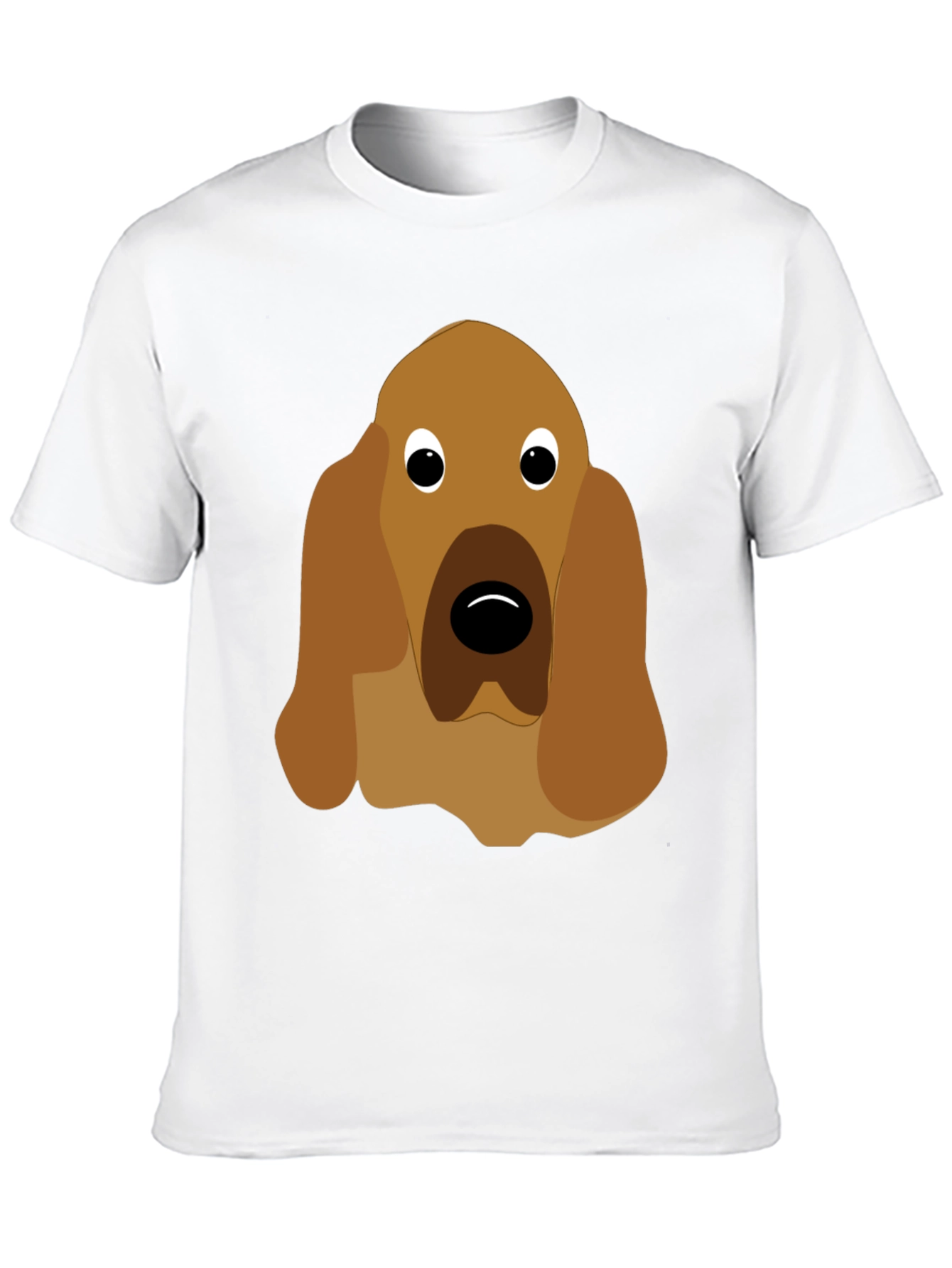 Black Dog Face Graphic Tee - Unisex Black T-Shirt view 10