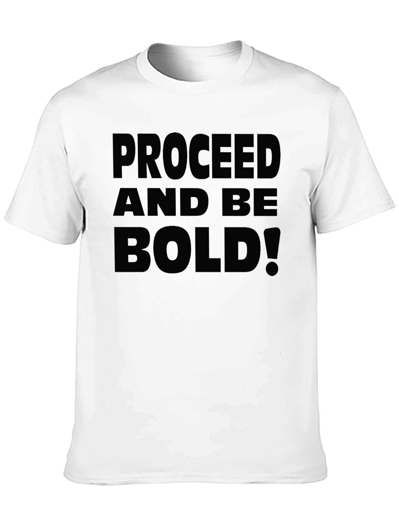 Black Proceed and Be Bold! Graphic Tee - Black view 10