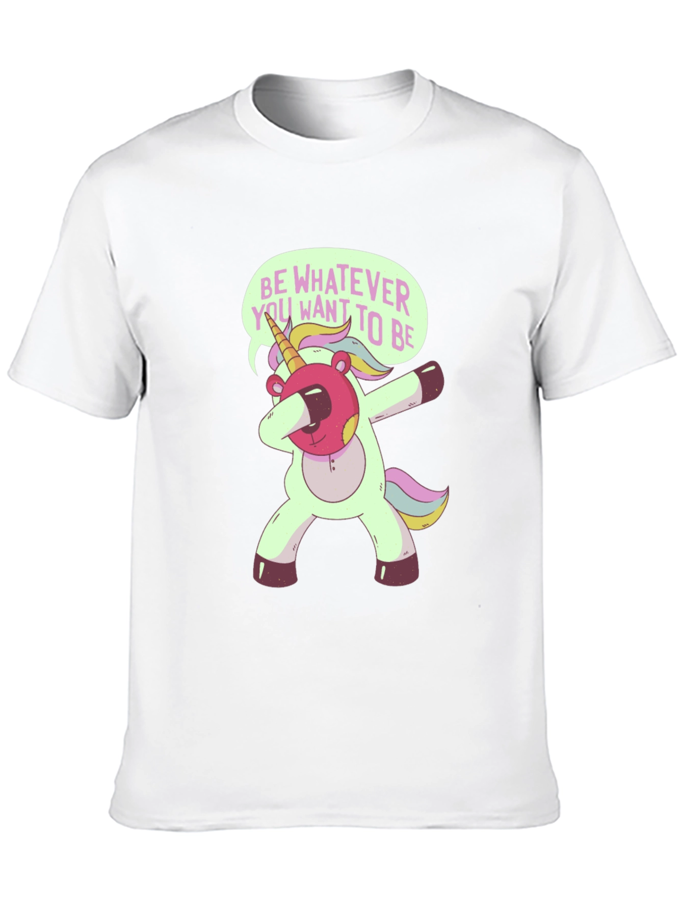 Black Unicorn Dabbing T-Shirt - Be Whatever You Want! view 10