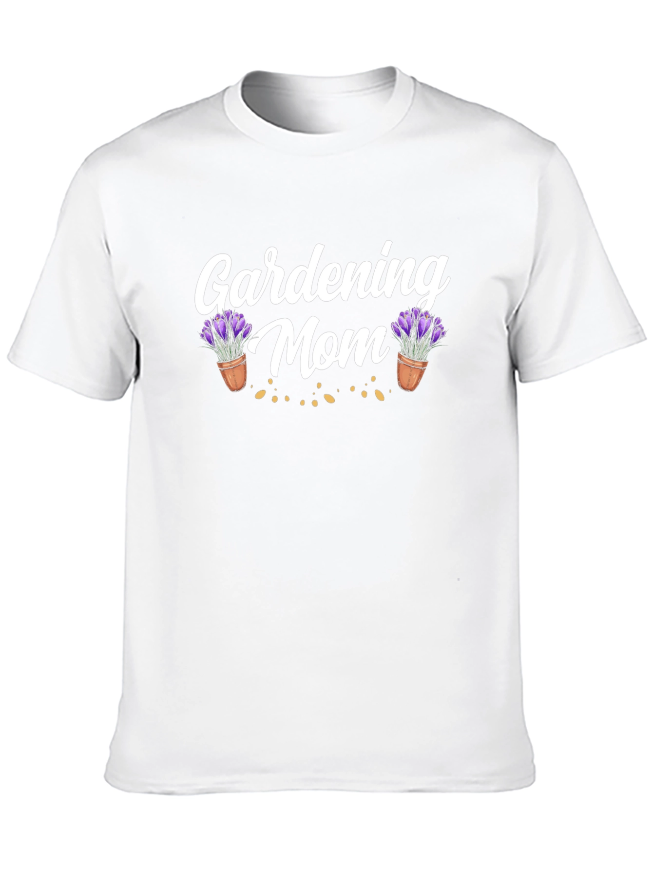 Black Gardening Mom T-Shirt - Floral Design view 10
