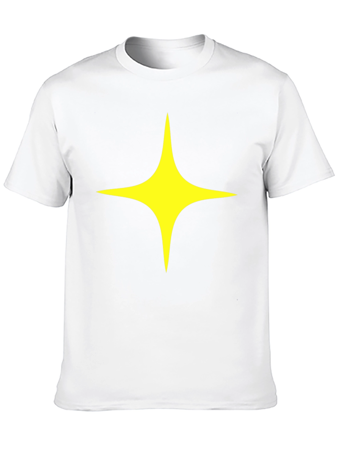 Black Black T-Shirt with Yellow Star Design view 10