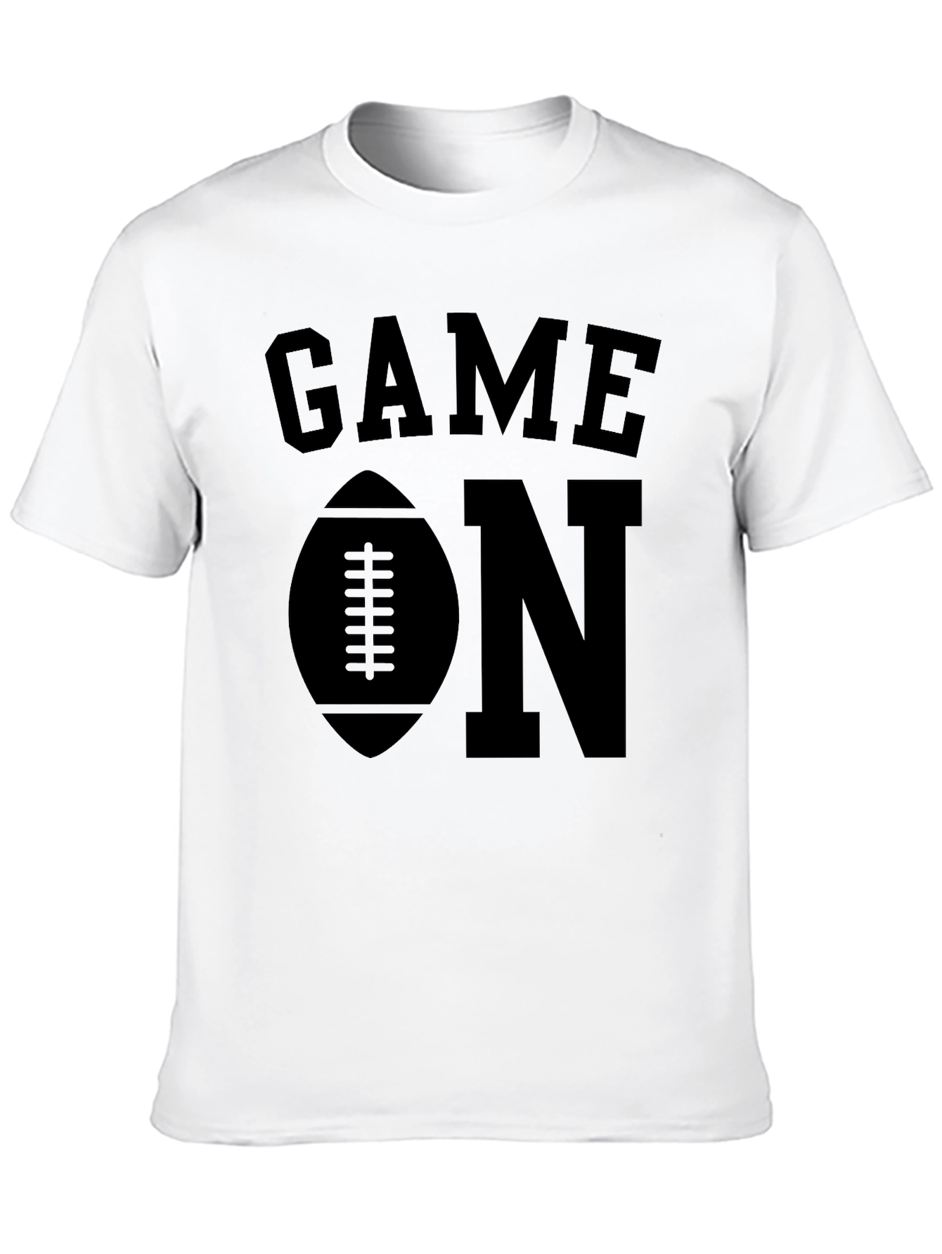 Black Game On Football T-Shirt view 10