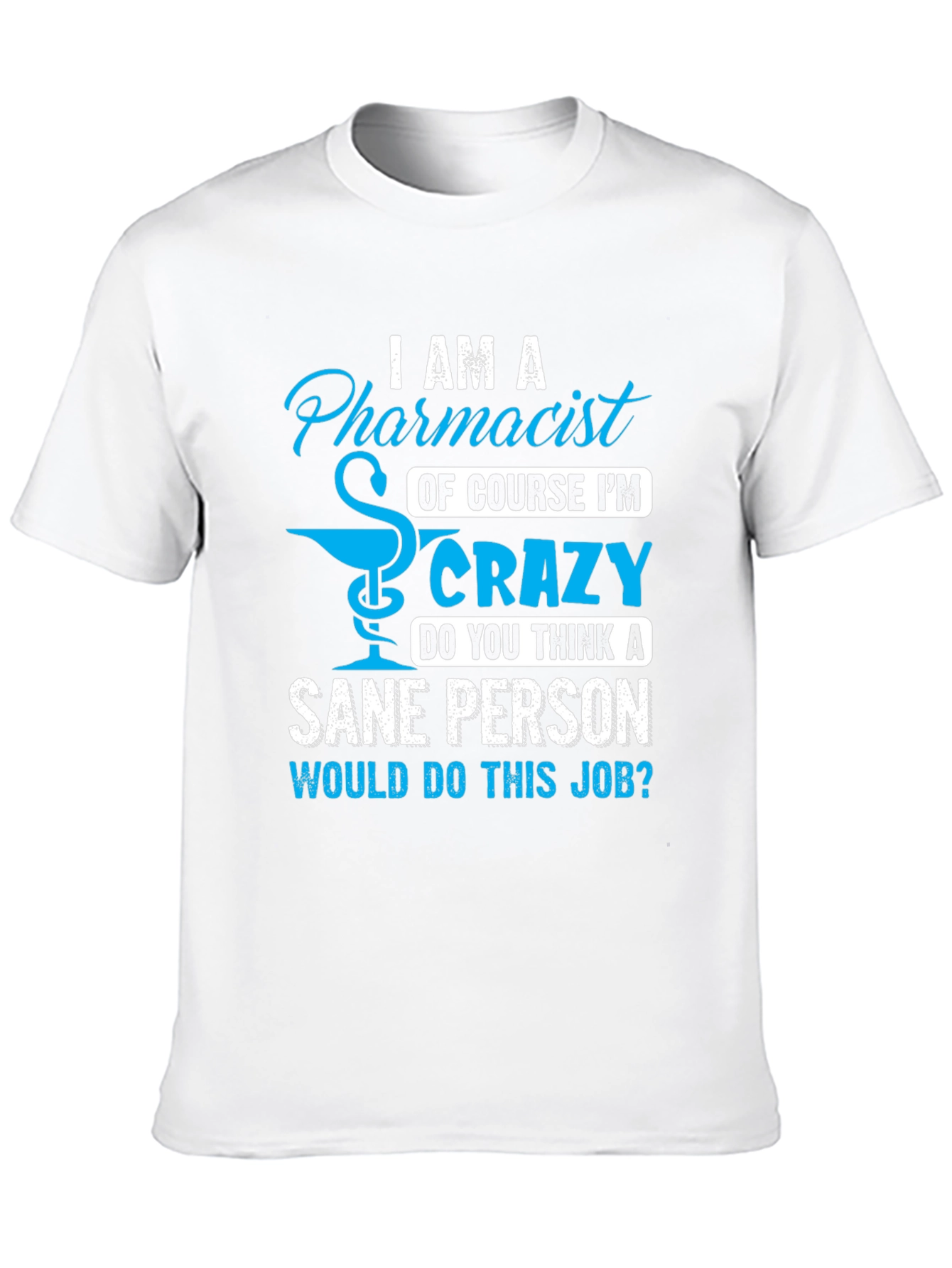 Black Pharmacist Crazy Job T-Shirt view 10
