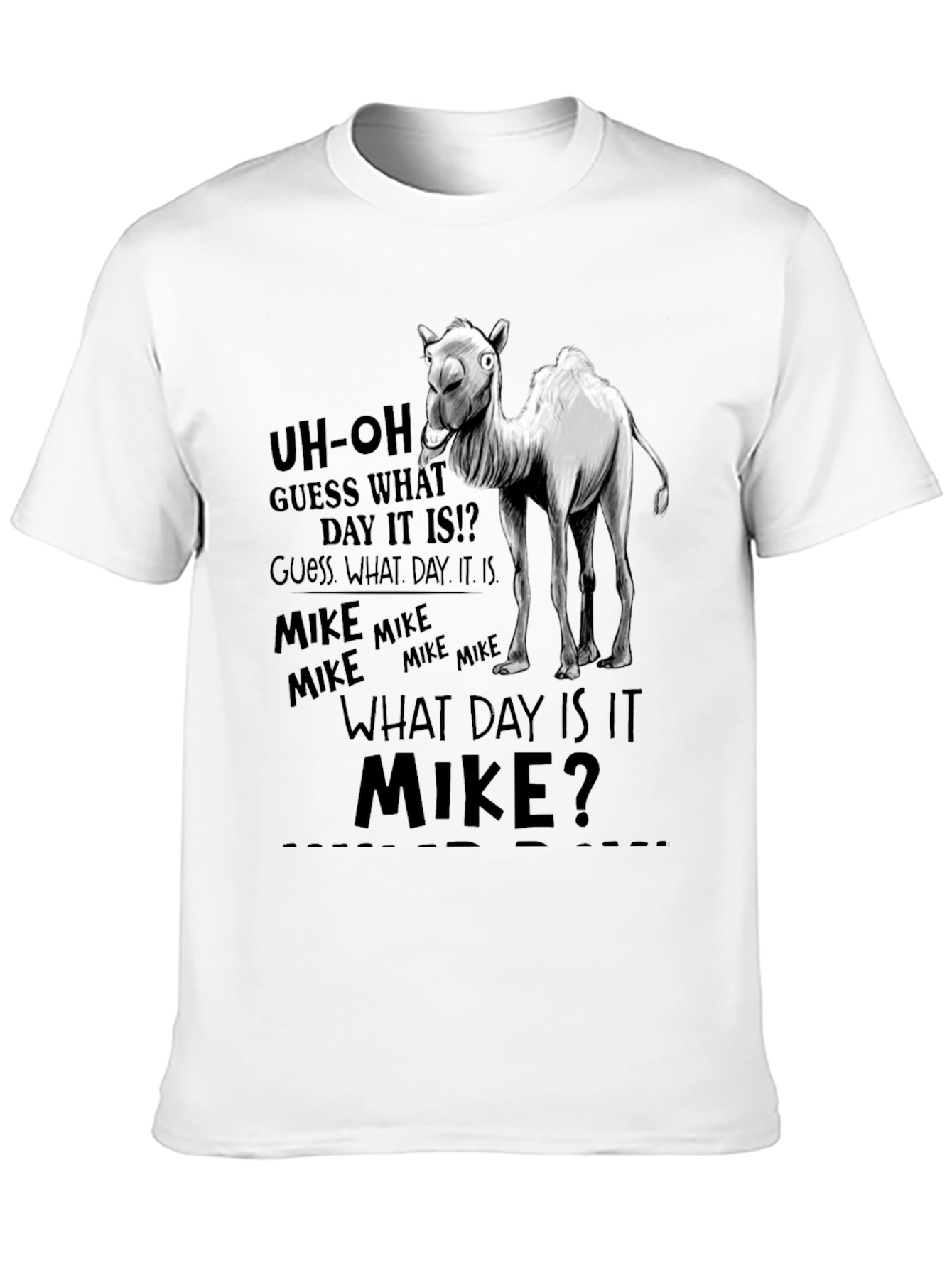 Black What Day Is It? Camel T-Shirt view 10