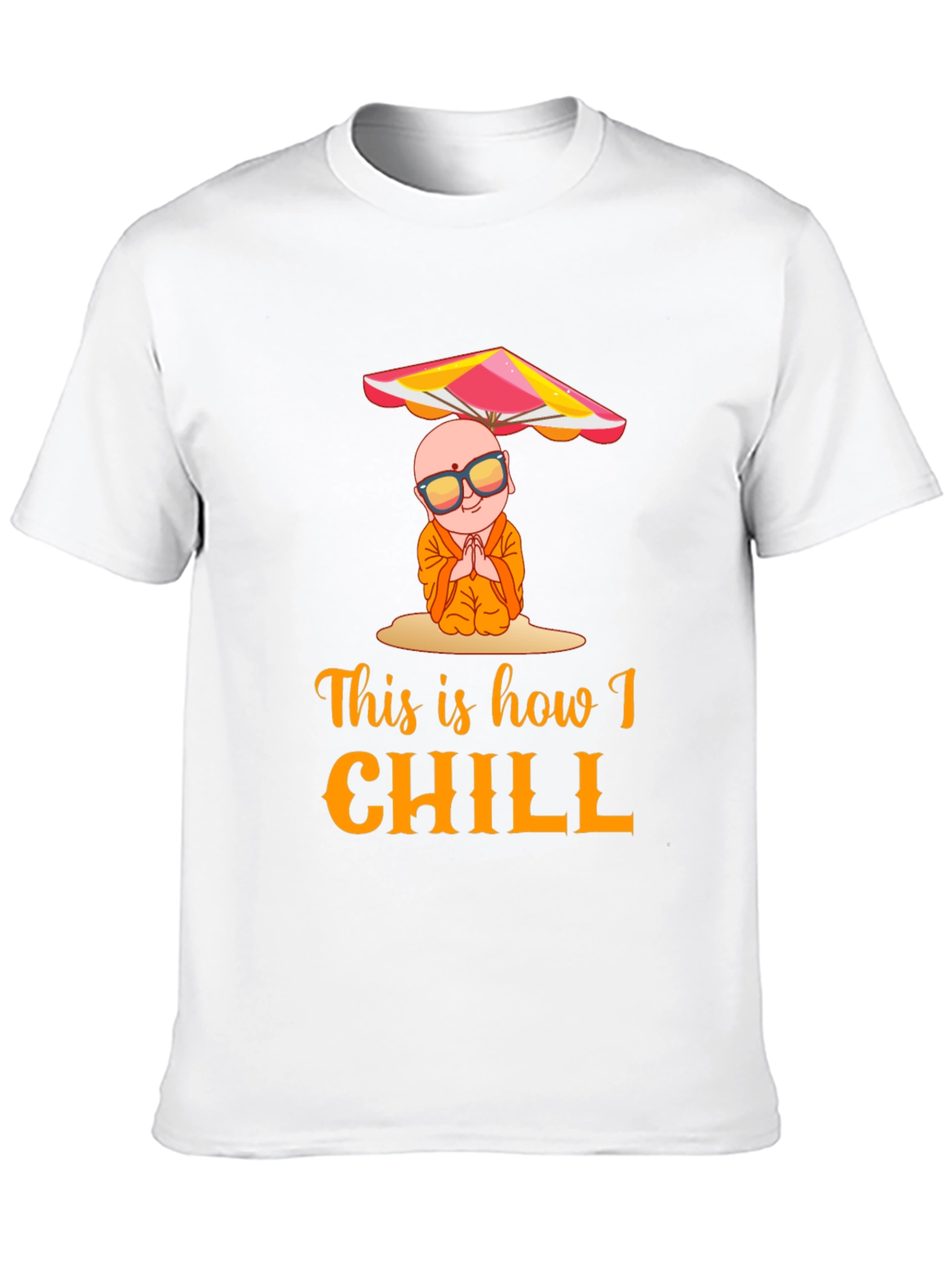 Black Chill Monk Graphic T-Shirt view 10