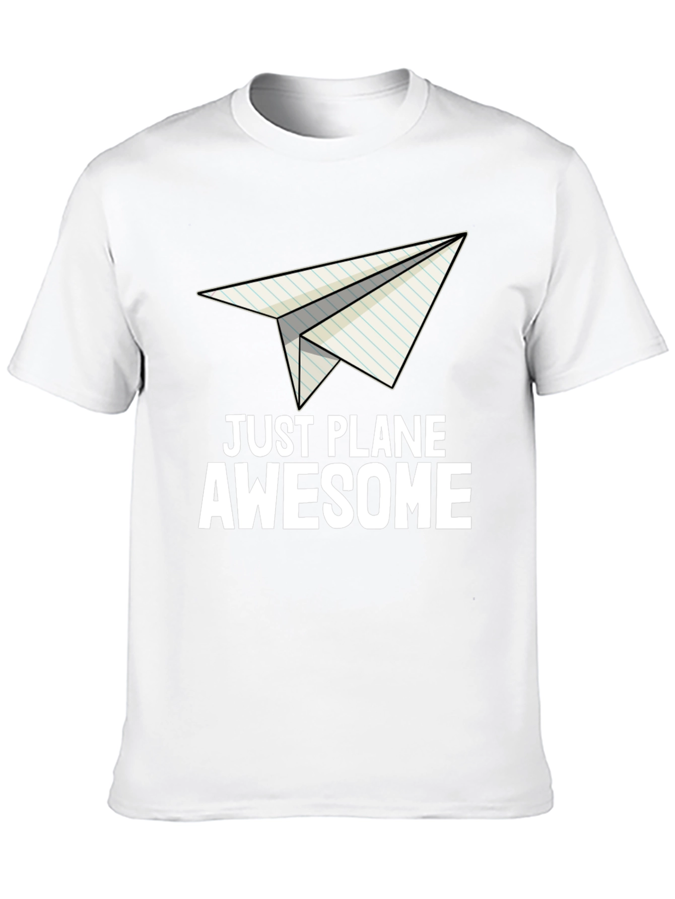 Black Just Plane Awesome Graphic T-Shirt view 10