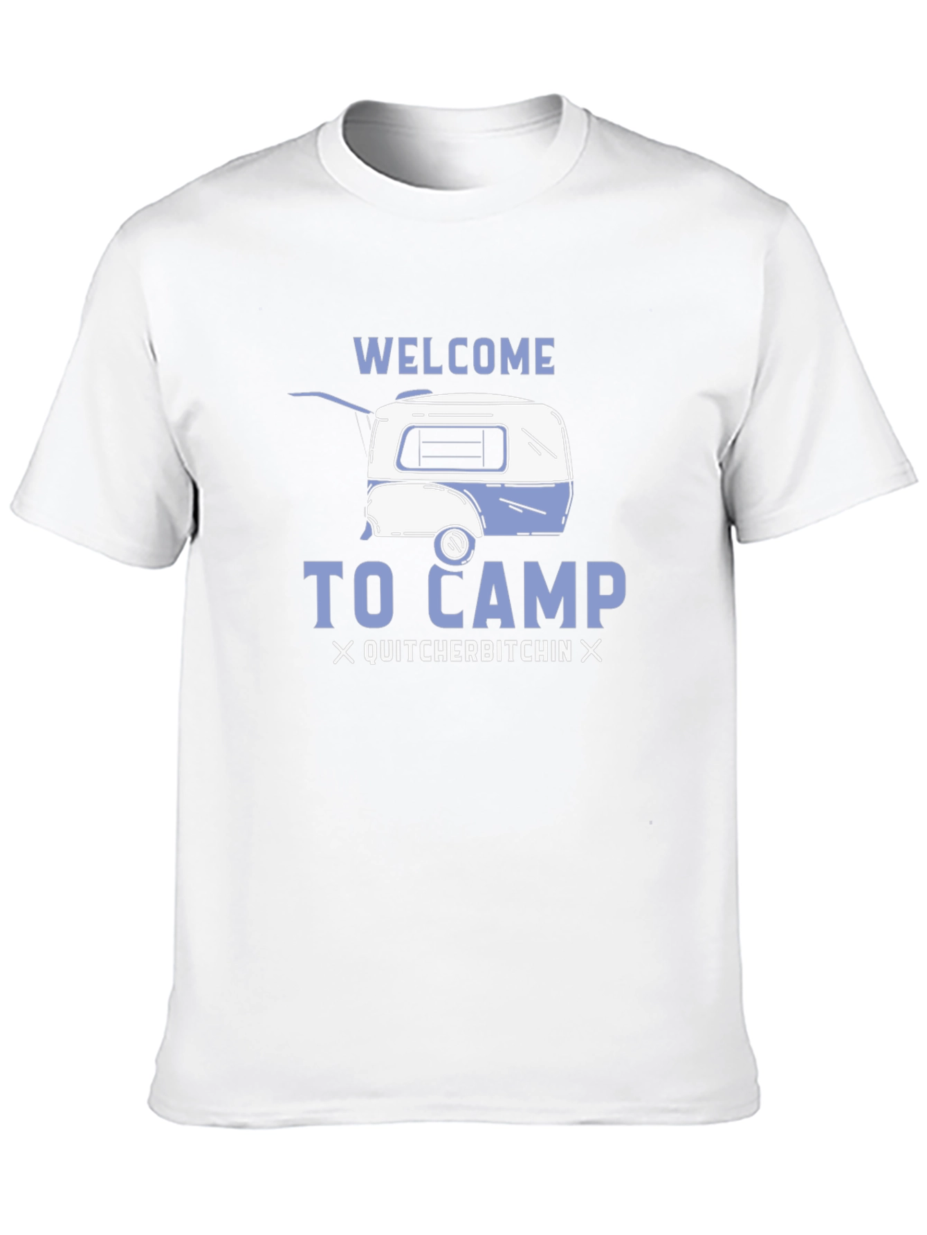 Black Welcome to Camp Novelty Graphic T-Shirt view 10