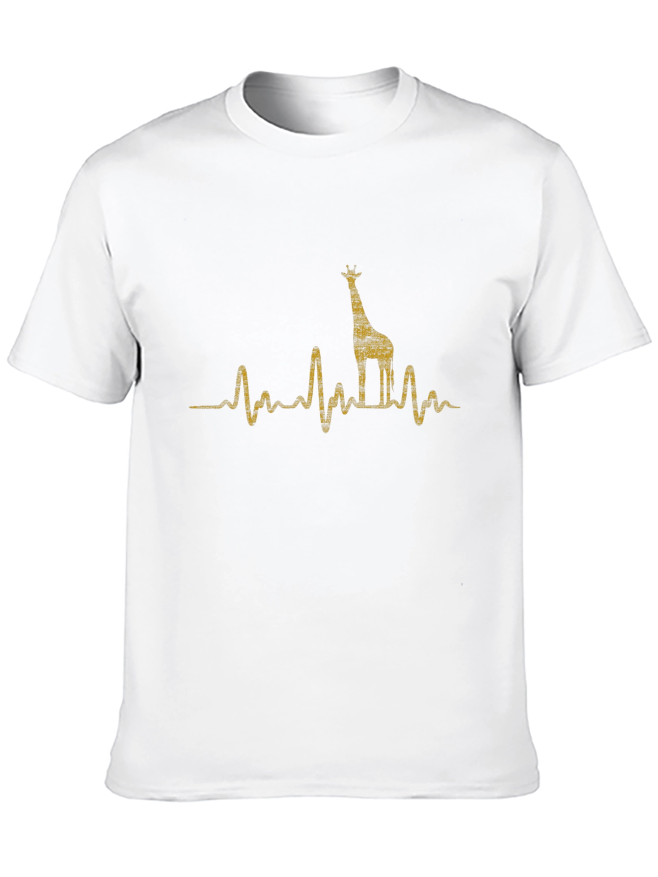 Black Giraffe Heartbeat Graphic Tee view 10