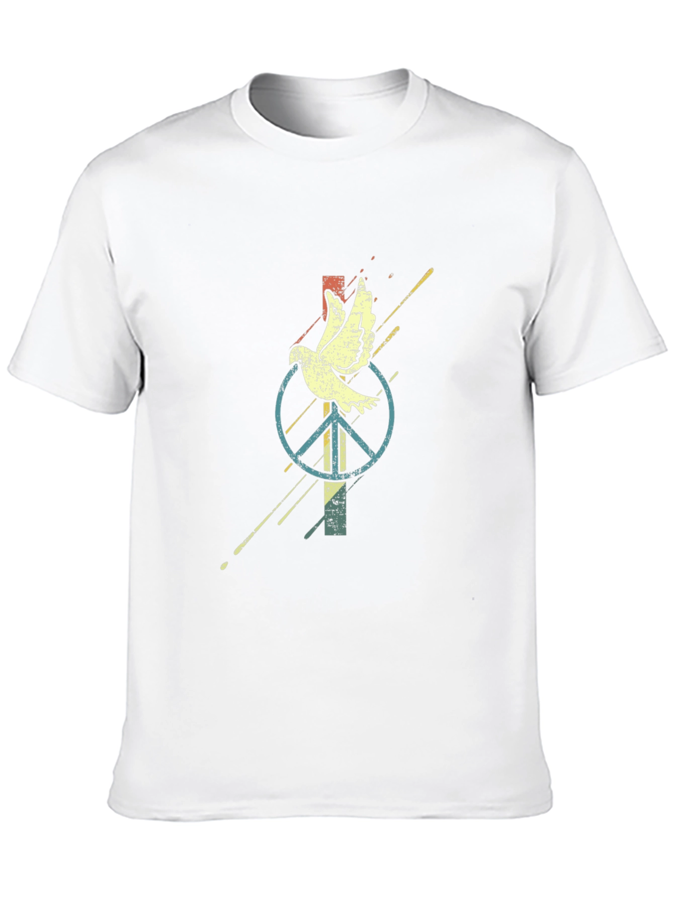 Black Dove & Peace Sign Graphic Tee view 10