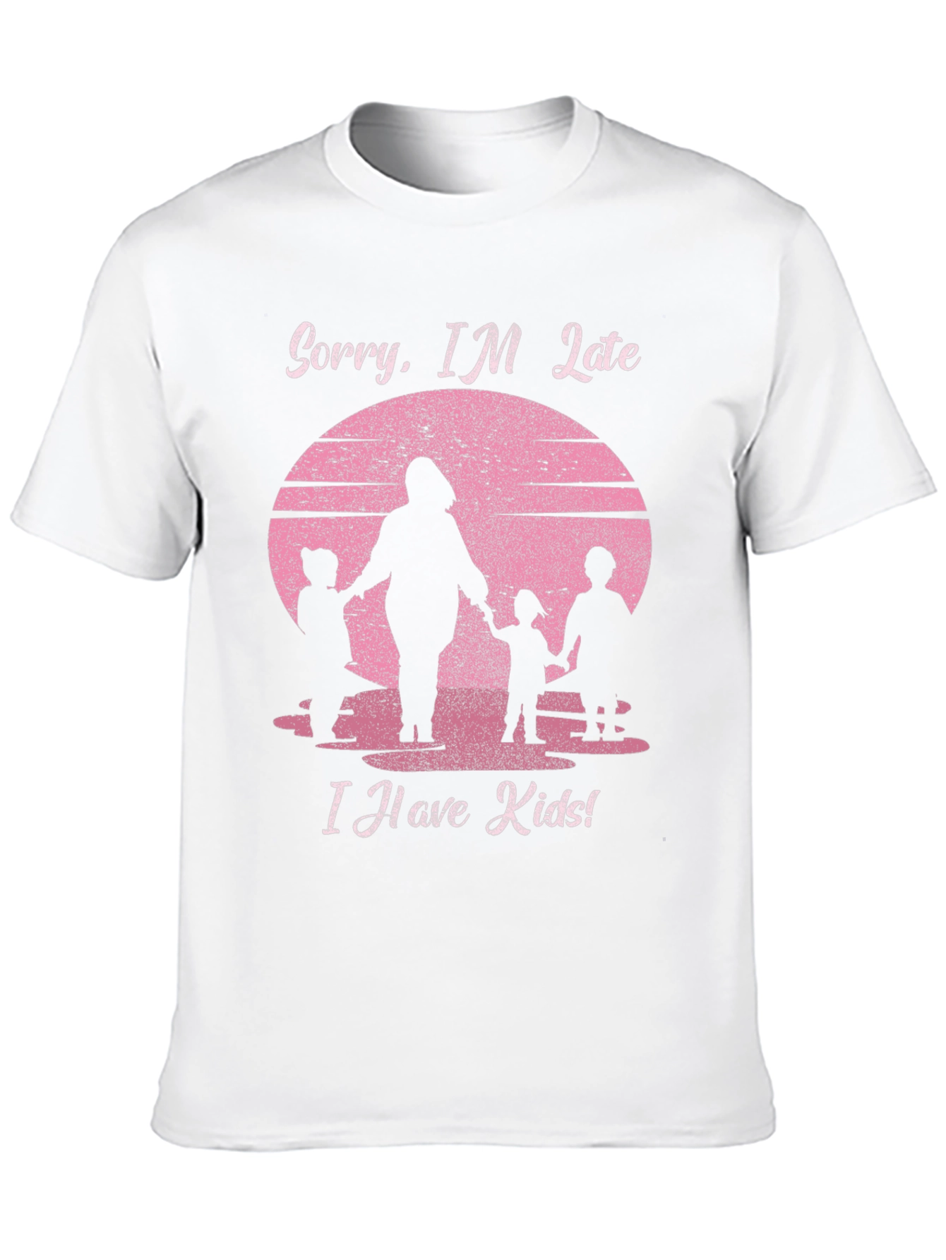 Black Sorry I'm Late I Have Kids T-Shirt view 10