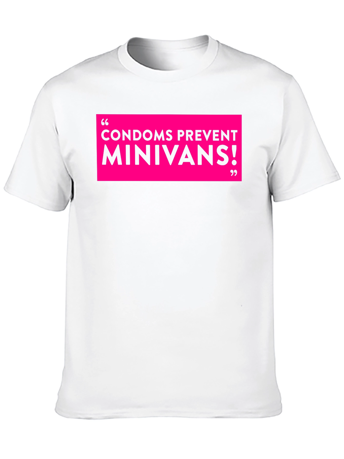Black Funny Condoms Prevent Minivans Graphic Tee view 10