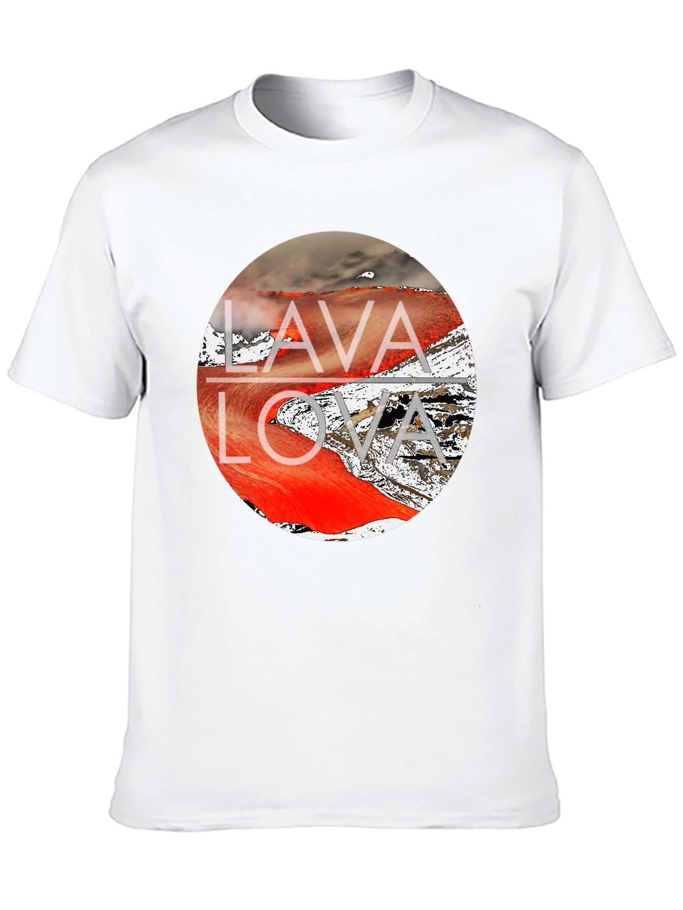 Black Lava Flow Graphic Tee - Men's Black T-Shirt view 10