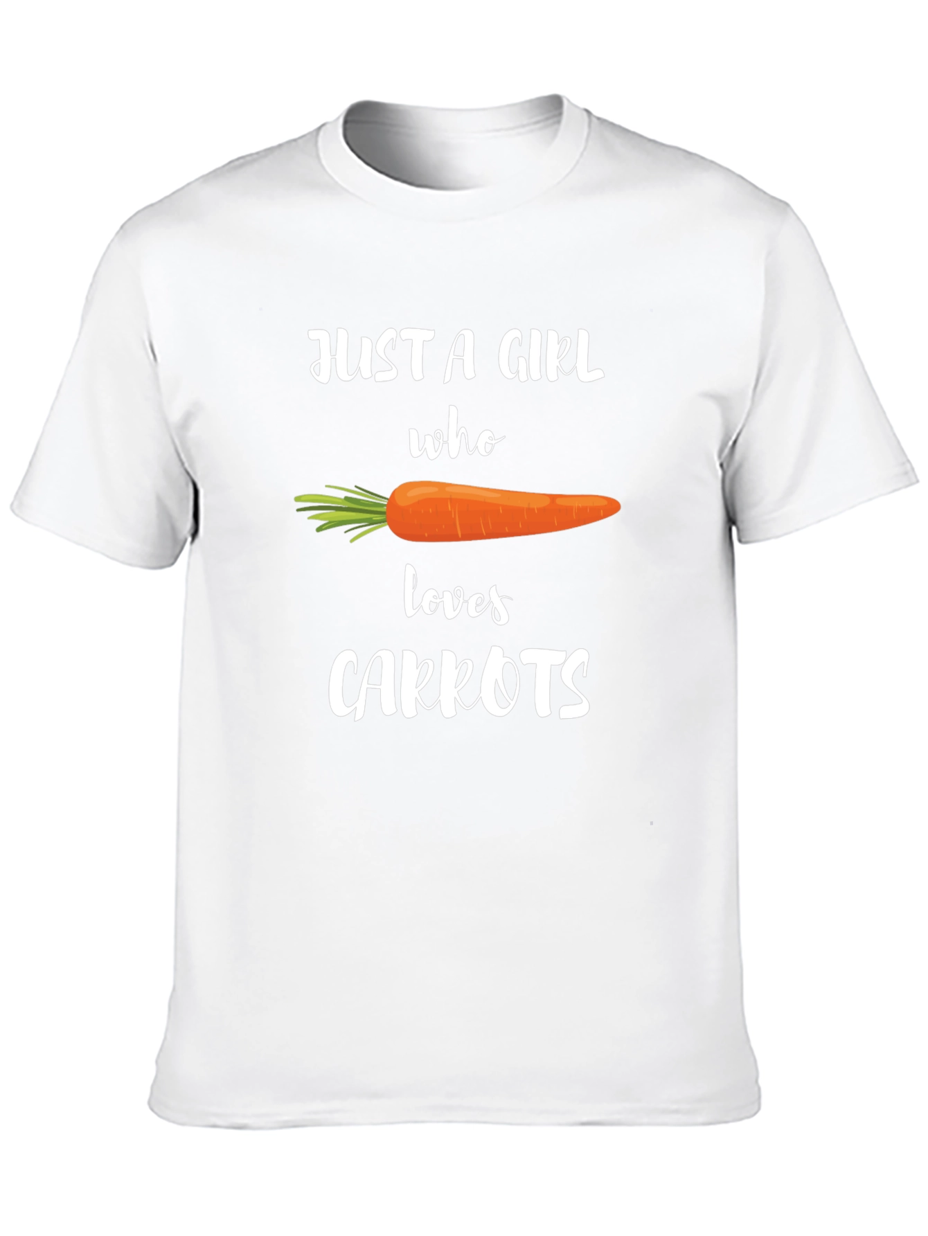 Black Carrot Lover T-Shirt - Just a Girl Who Loves Carrots Tee view 10
